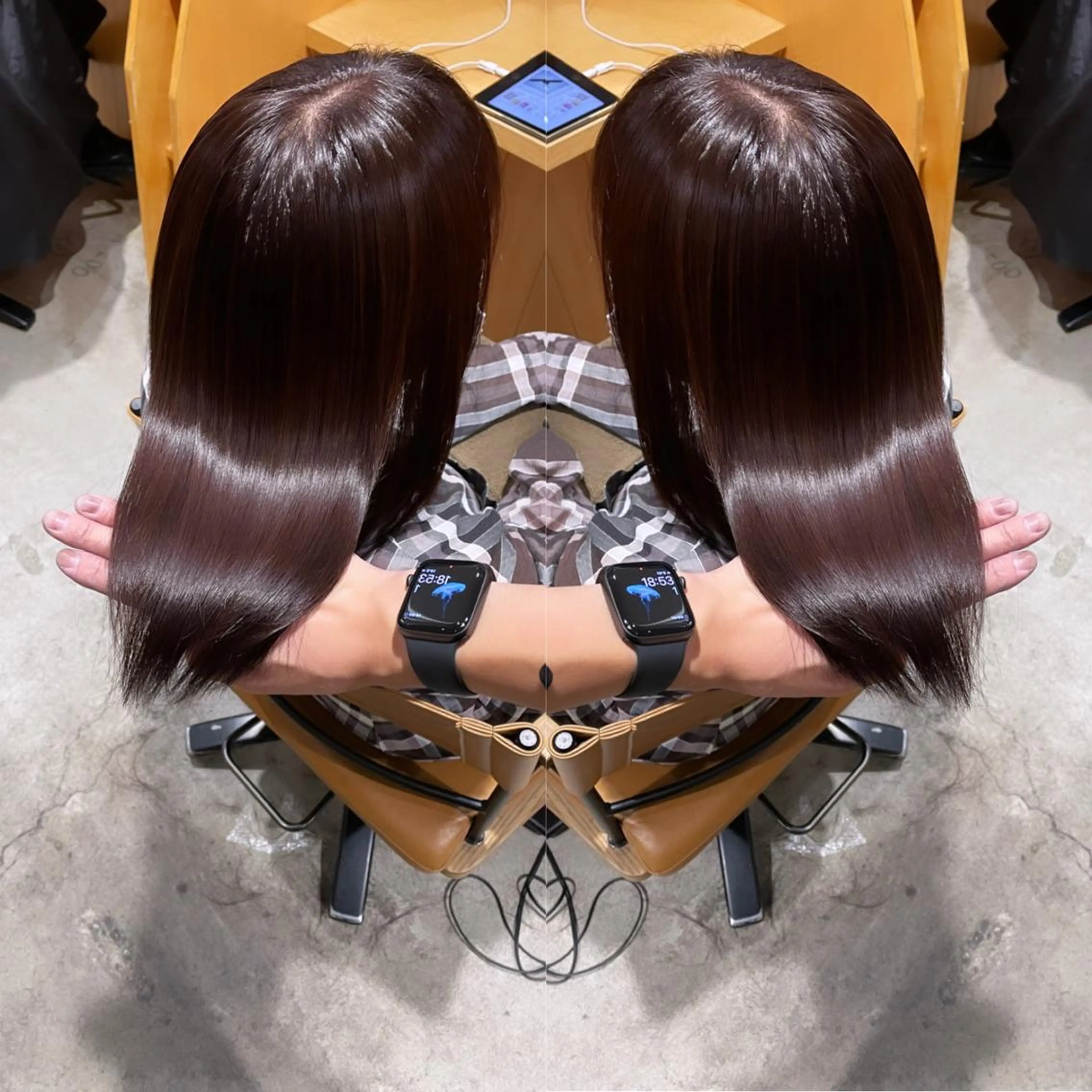 ミディアム カラー ブリーチ 髪質改善 縮毛矯正 トリートメント 酸熱トリートメント 《髪質改善✖️オリー ブ🧸》小嶋拓也のヘアスタイル