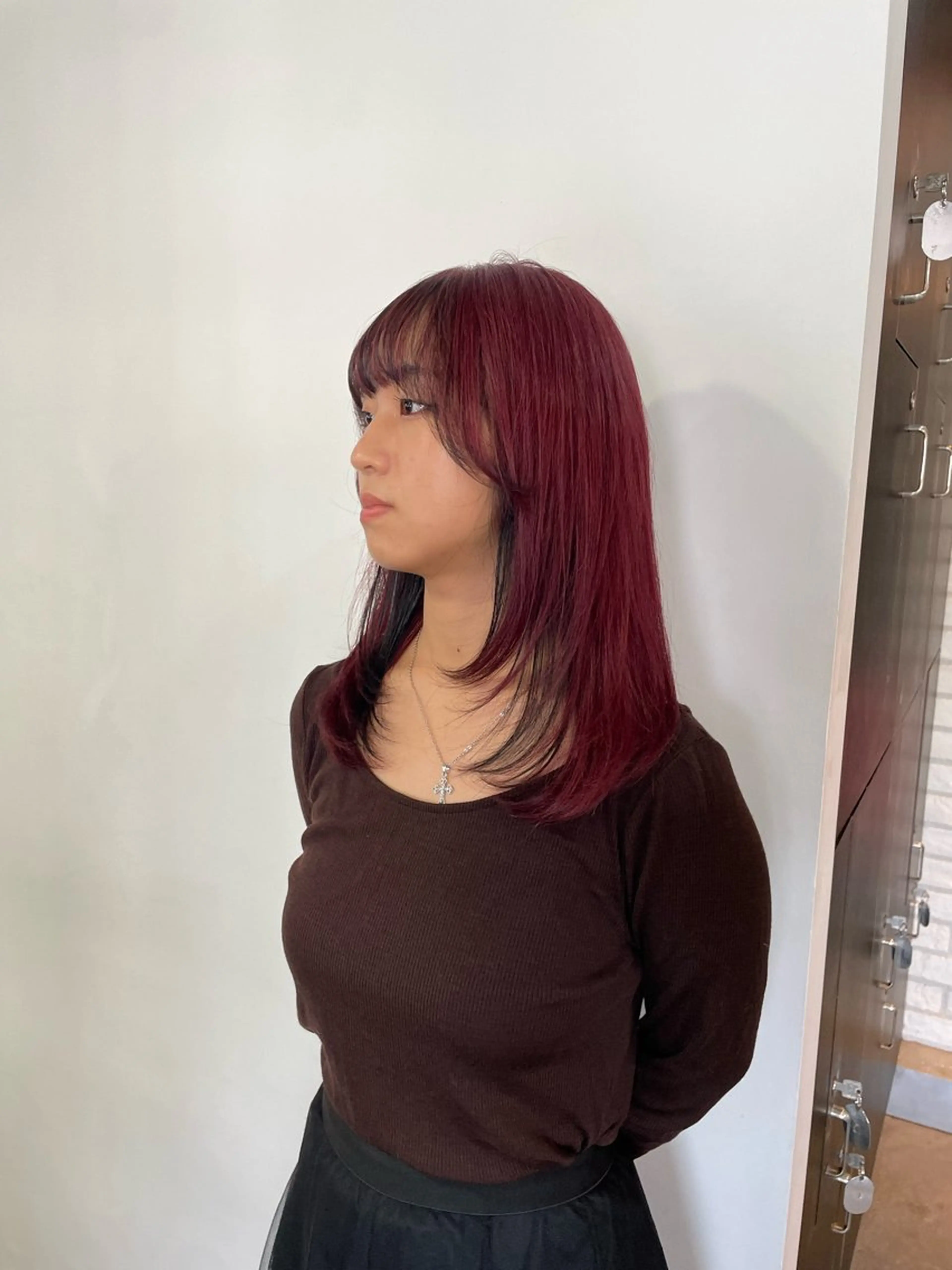ミディアム カット ヘアカラー トリートメント 横山 奈央のヘアスタイル