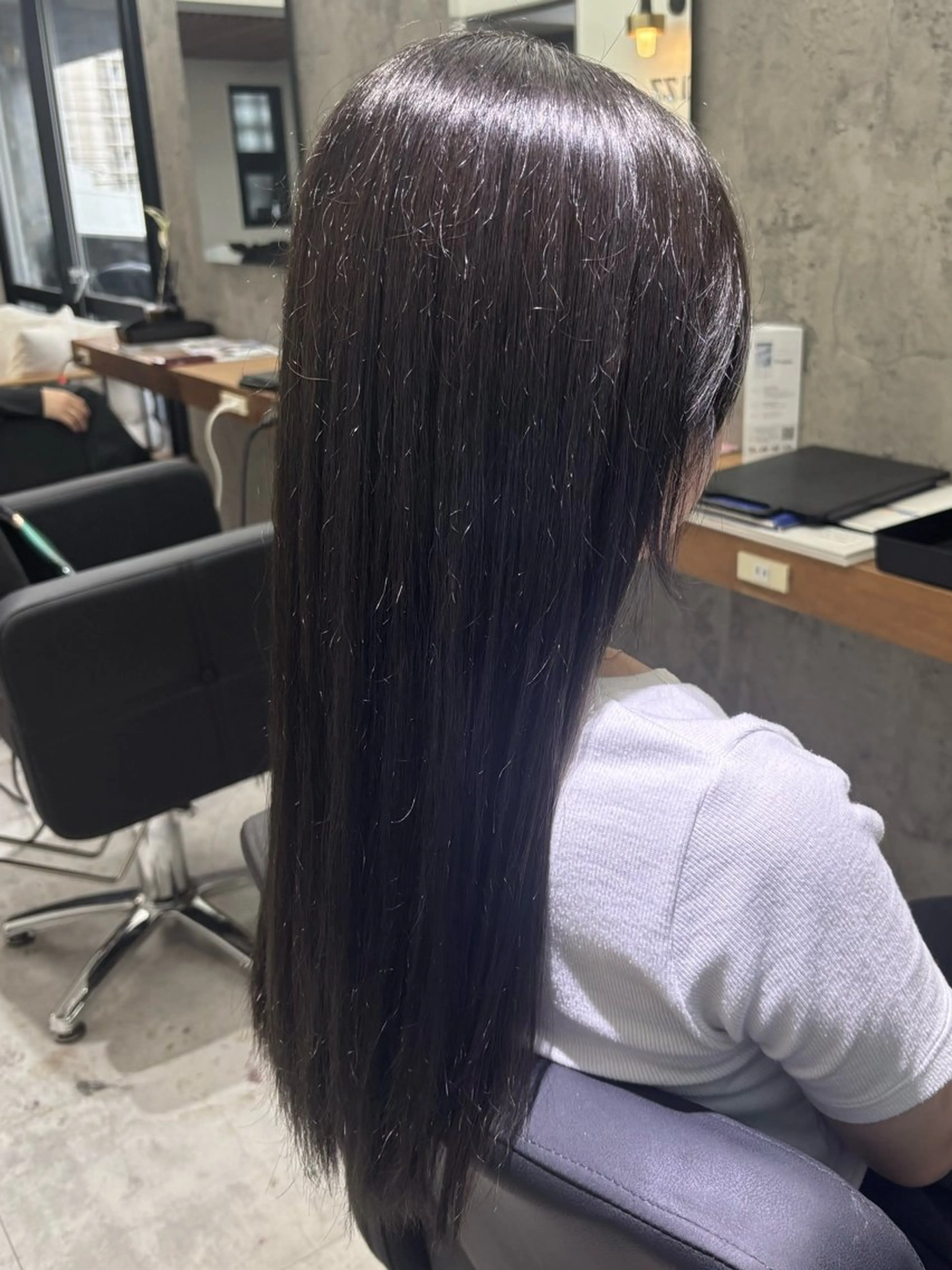 ロング ヘアカラー トリートメント yuzuki 【北谷】のヘアスタイル