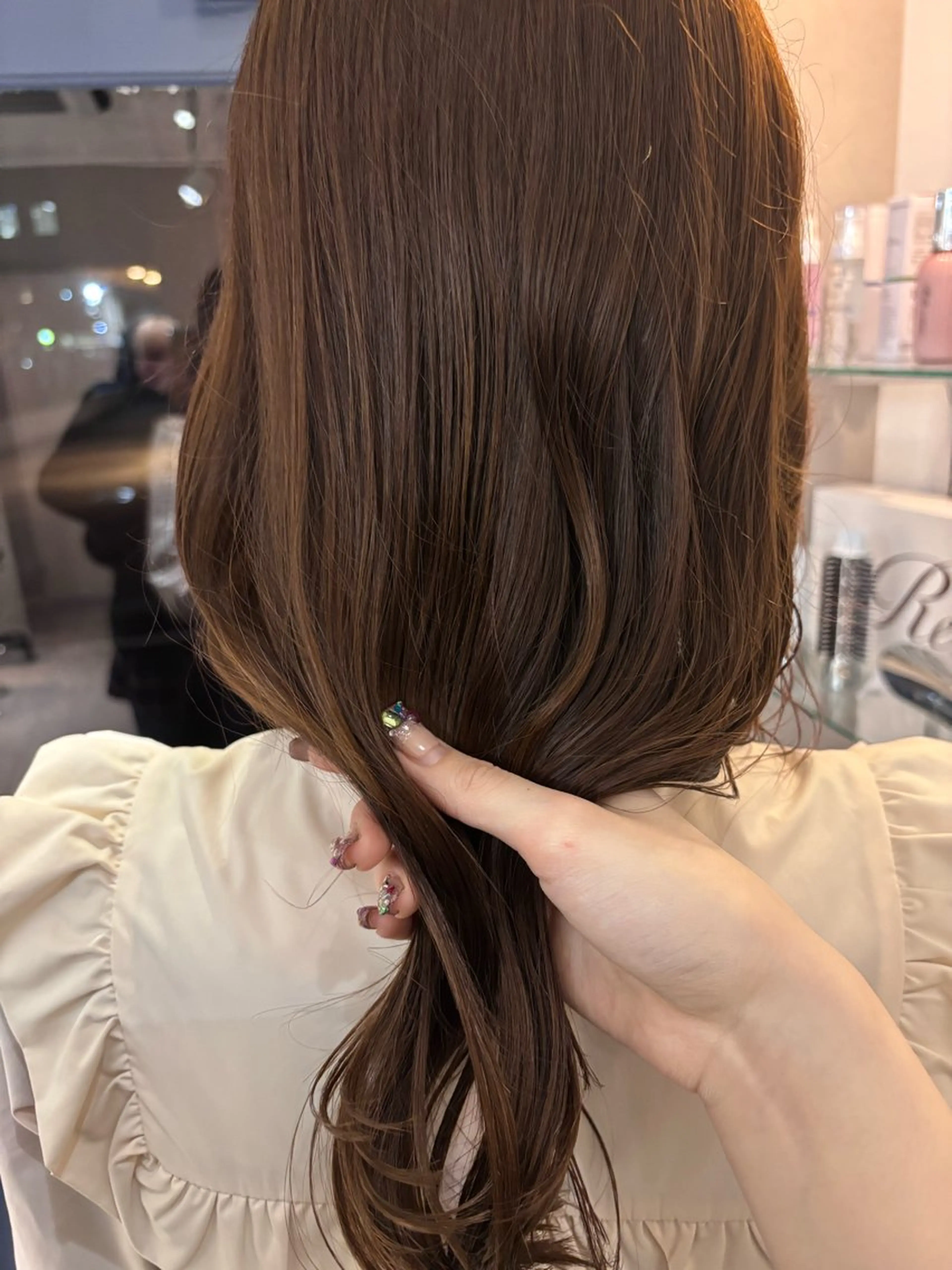 ロング カラー ヘアカラー トリートメント Fukuma Karinのヘアスタイル