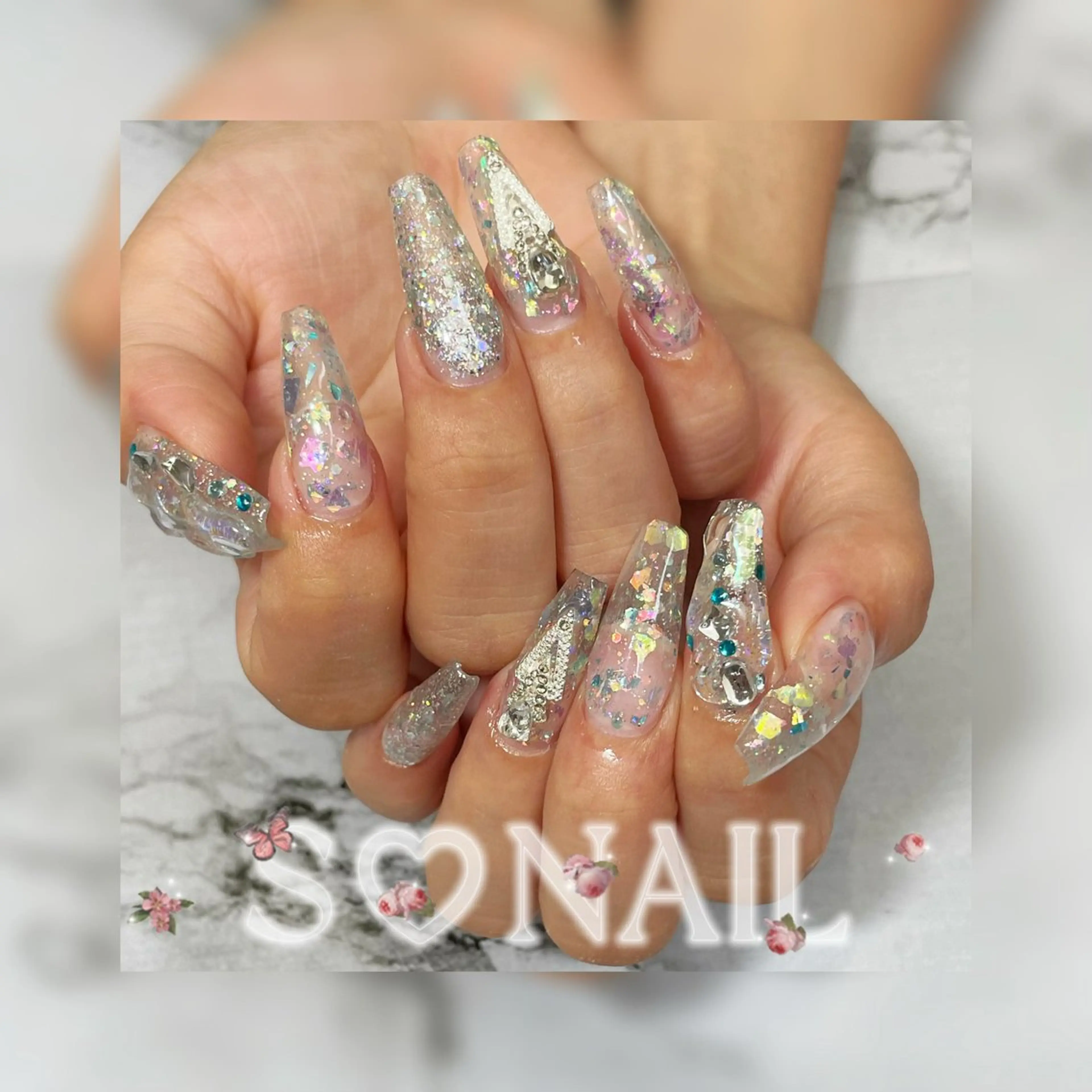 ネイル 持ち込み ハンドネイル S♡NAIL所属・S.NAIL Suuのネイルデザイン