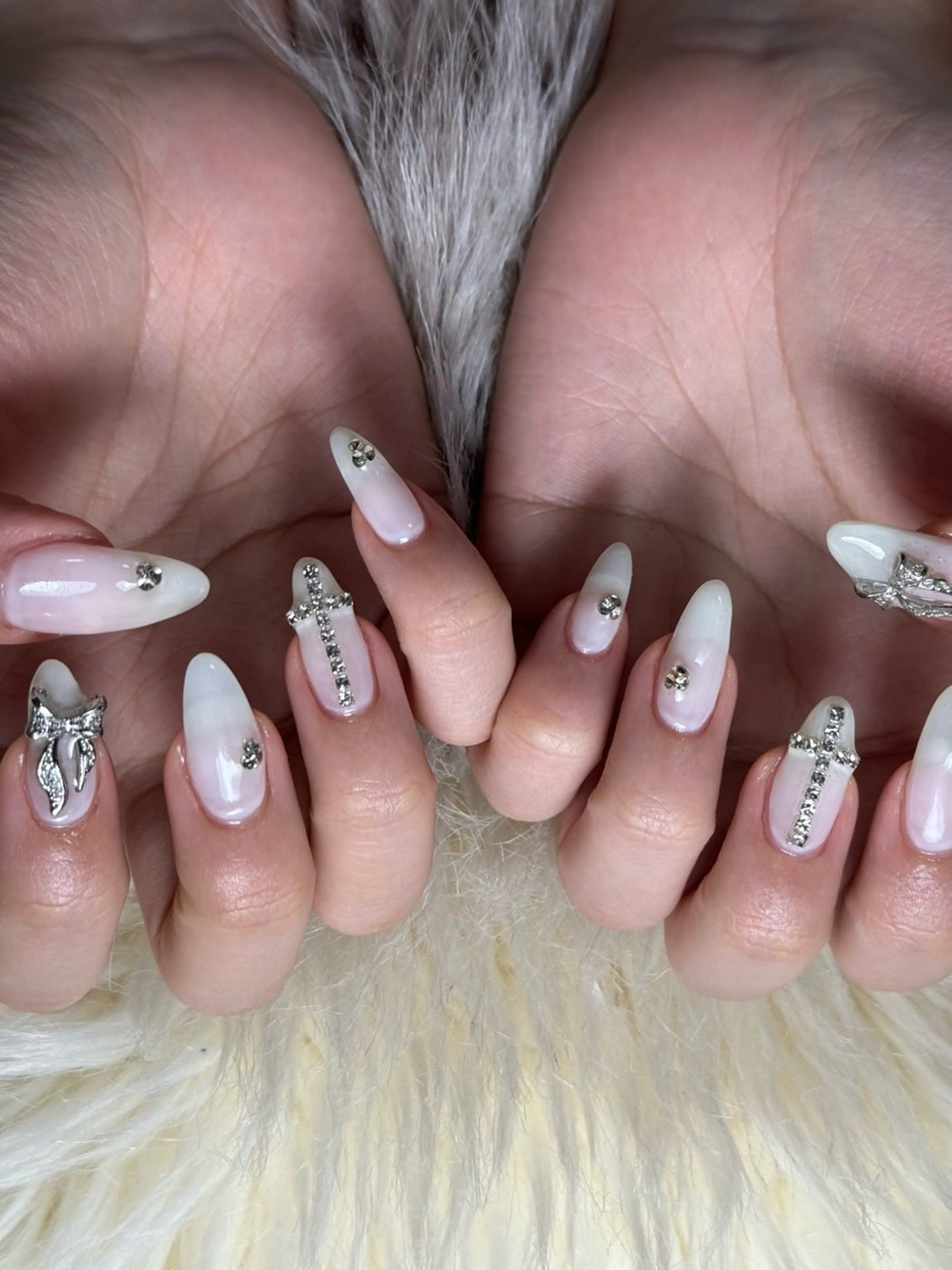 ネイル ジェルネイル 韓国ネイル 持ち込み パラジェル 春ネイル ハンドネイル flowers nailのネイルデザイン