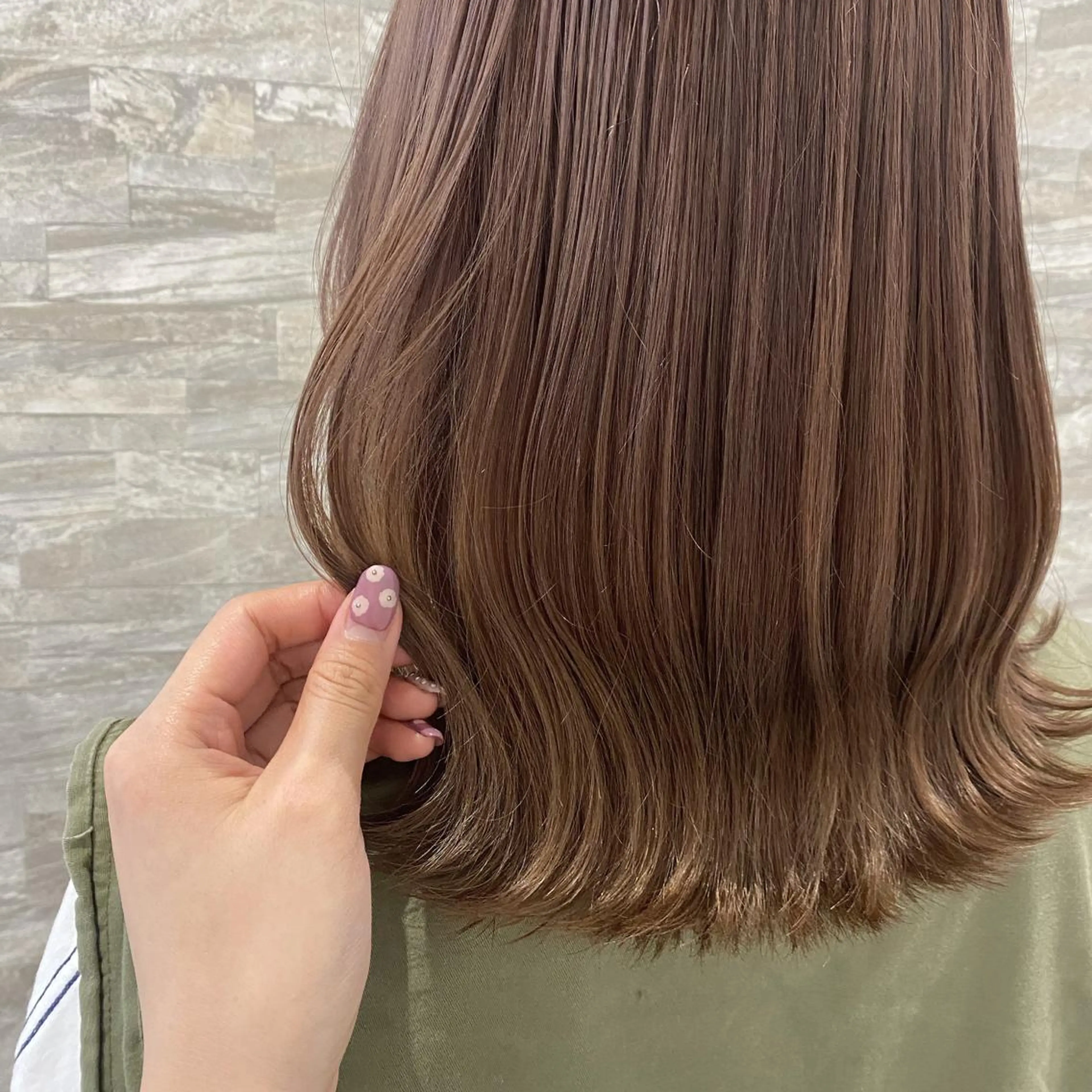 ミディアム ヘアカラー JILL    hair所属・maki💖 暖色カラーのヘアスタイル
