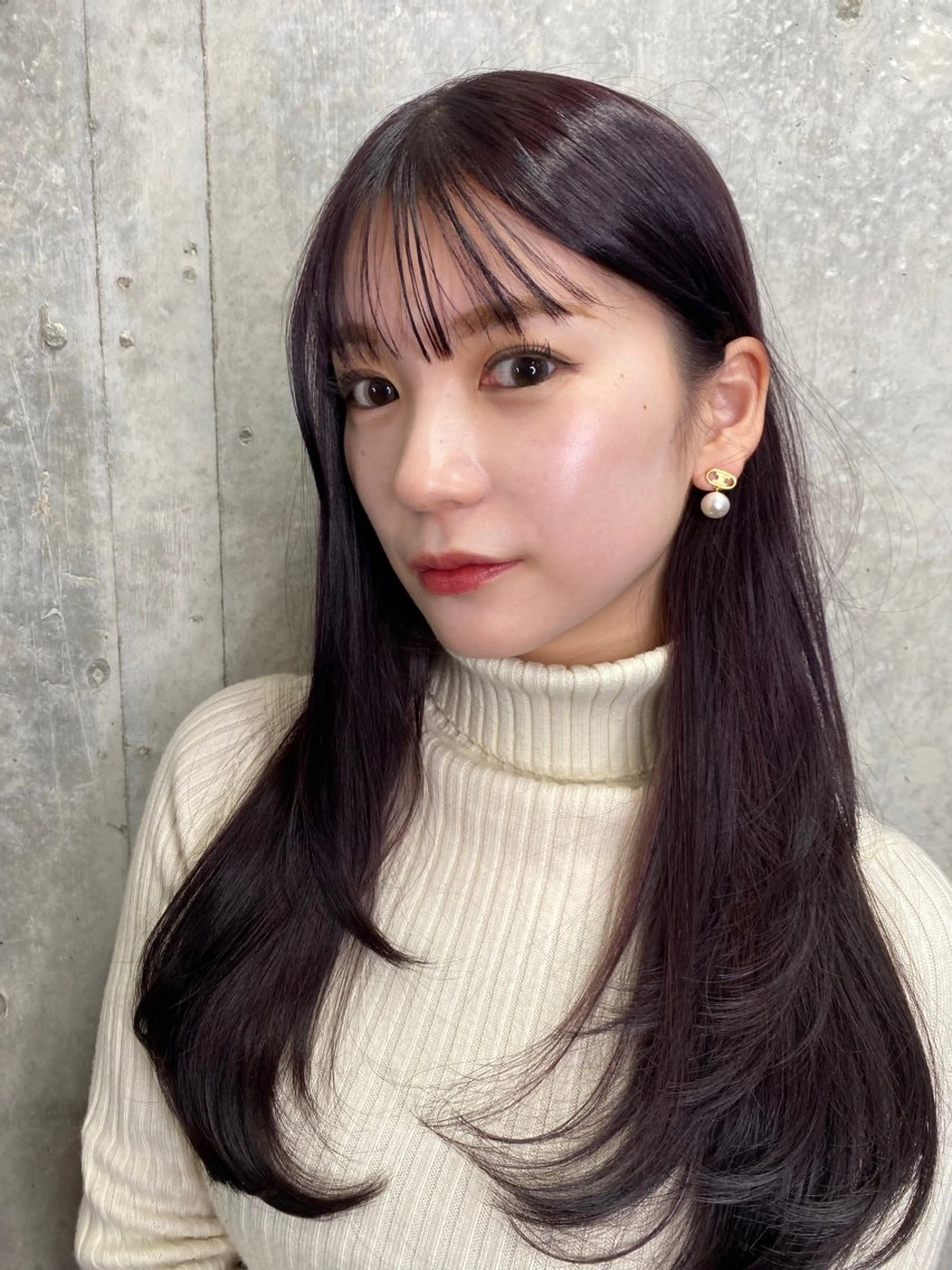 ロング カラー 髪質改善 トリートメント 韓国風/ワンホンヘア 髪質改善/MaCoのヘアスタイル