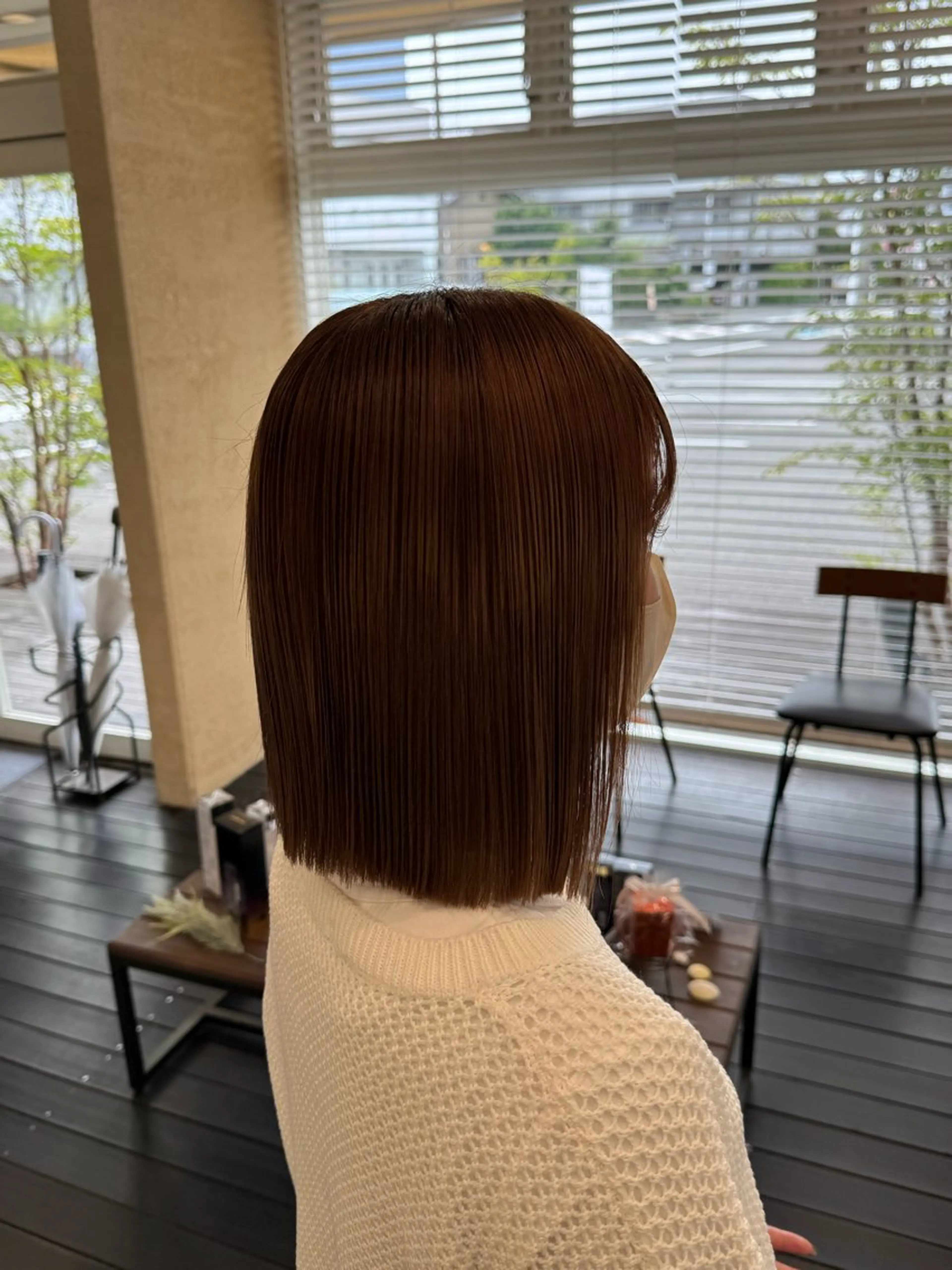 ショート 切りっぱなしボブ ボブ 【GRANDEUR】 honokaのマツエク・マツパデザイン