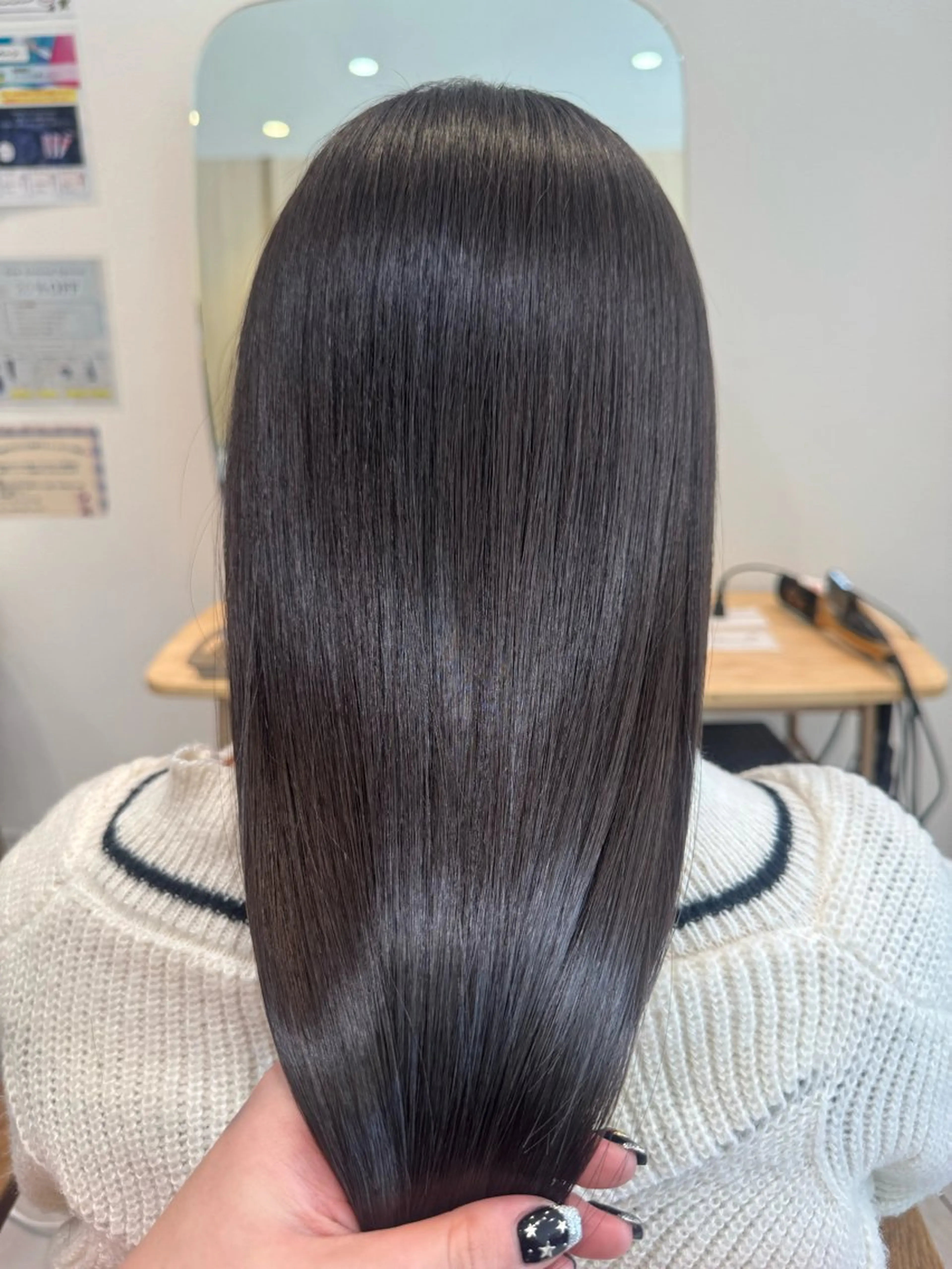 ロング カラー カット ヘアカラー トリートメント BELLE by revo所属・𝘀𝗮𝗲/ 艶髪/ショートボブのヘアスタイル