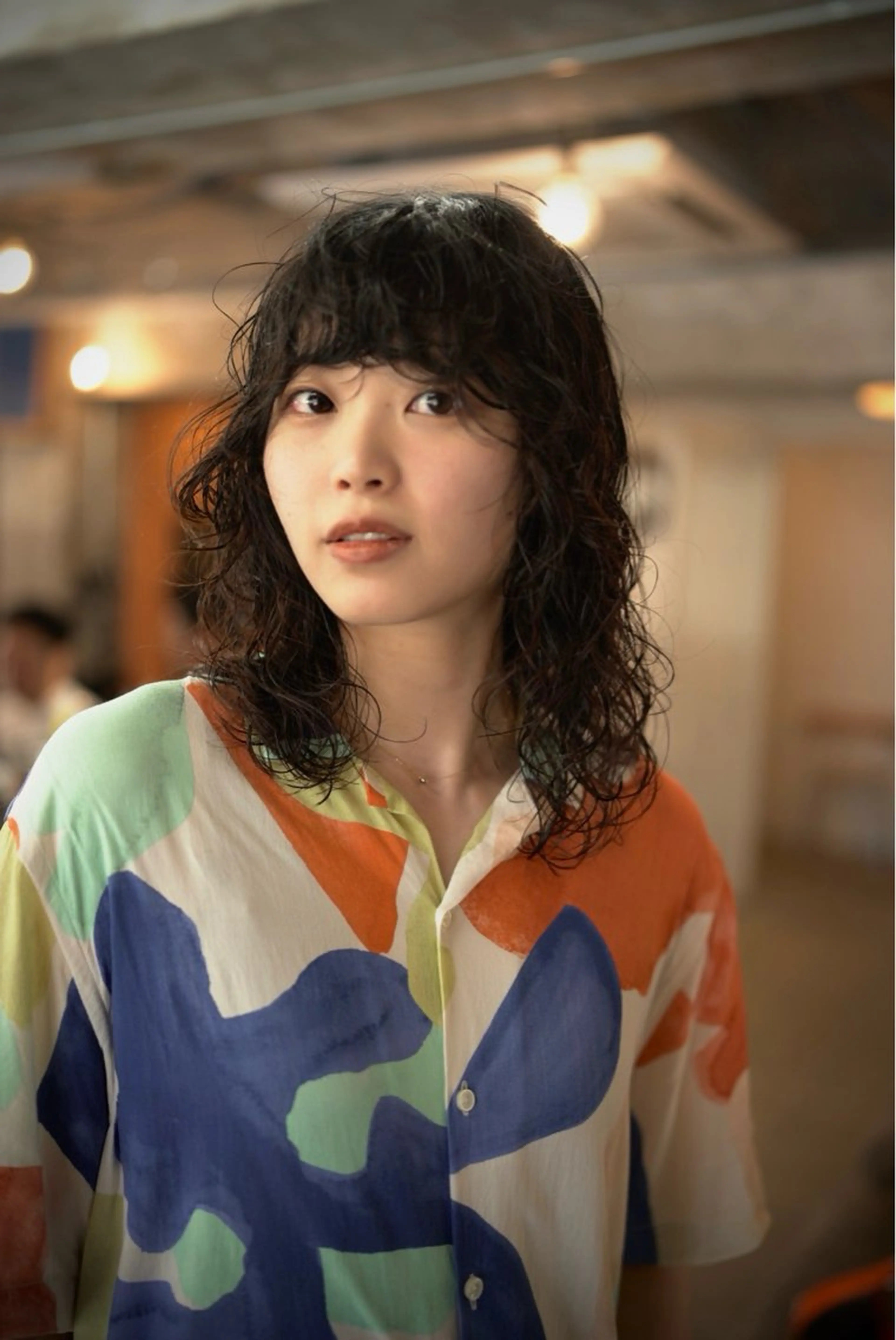 ミディアム パーマ カット パーマ KEI gattacaのヘアスタイル