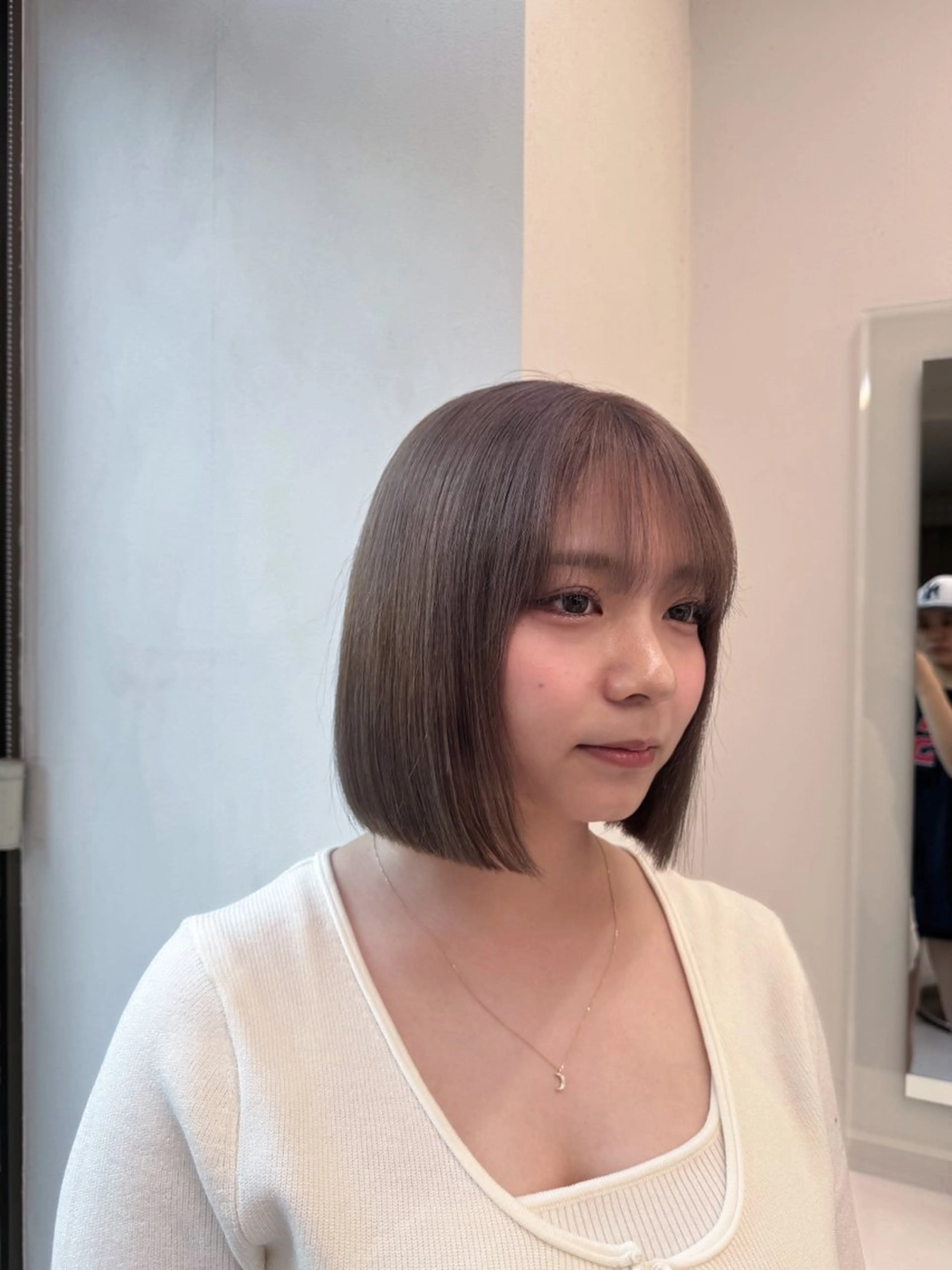 ショート カラー ヘアアレンジ flammeum所属・ハイトーン/ボブ /misakiのヘアスタイル