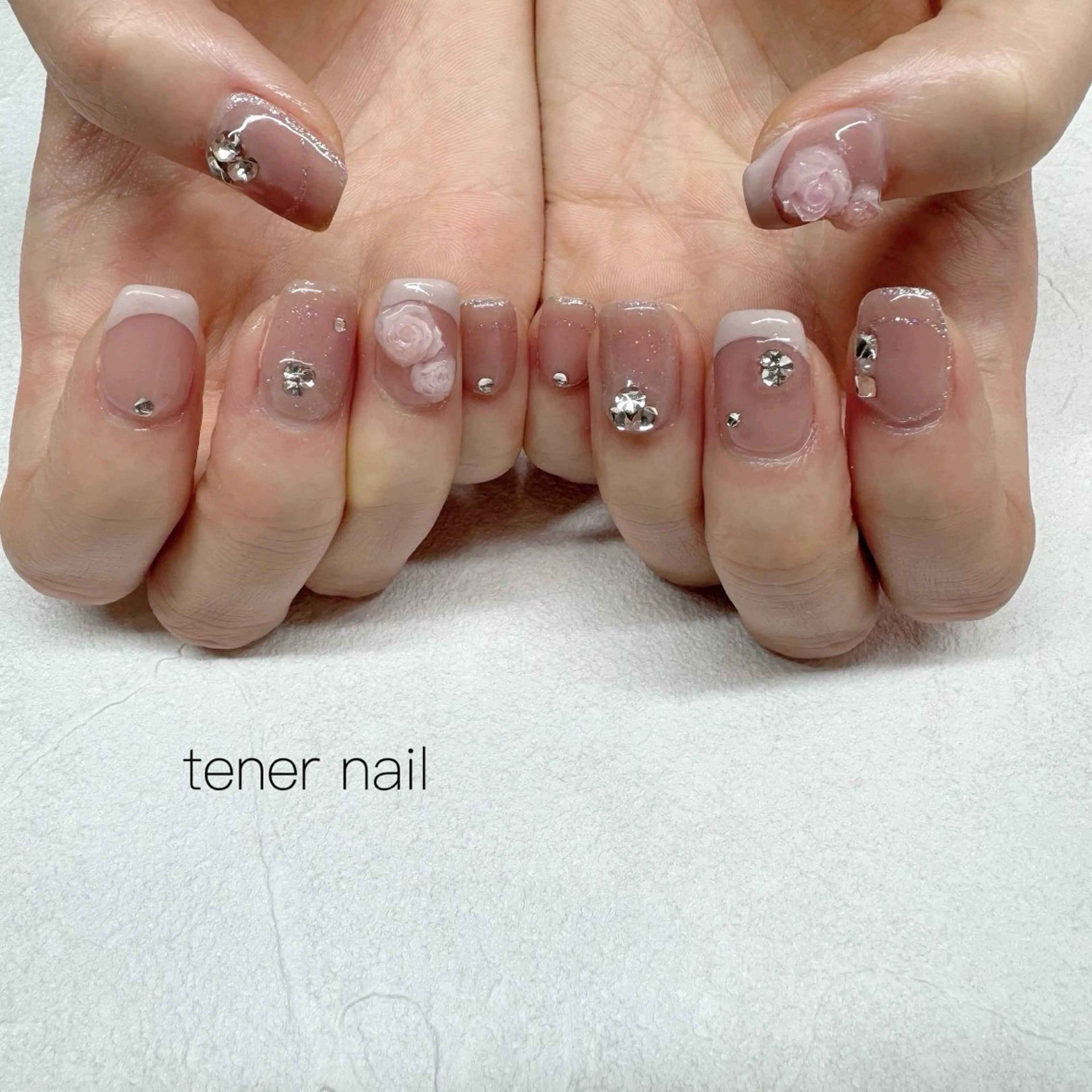 ネイル ピンク ハンドネイル tener  nail  テネルネイル所属・テネルネイル tener nailのネイルデザイン