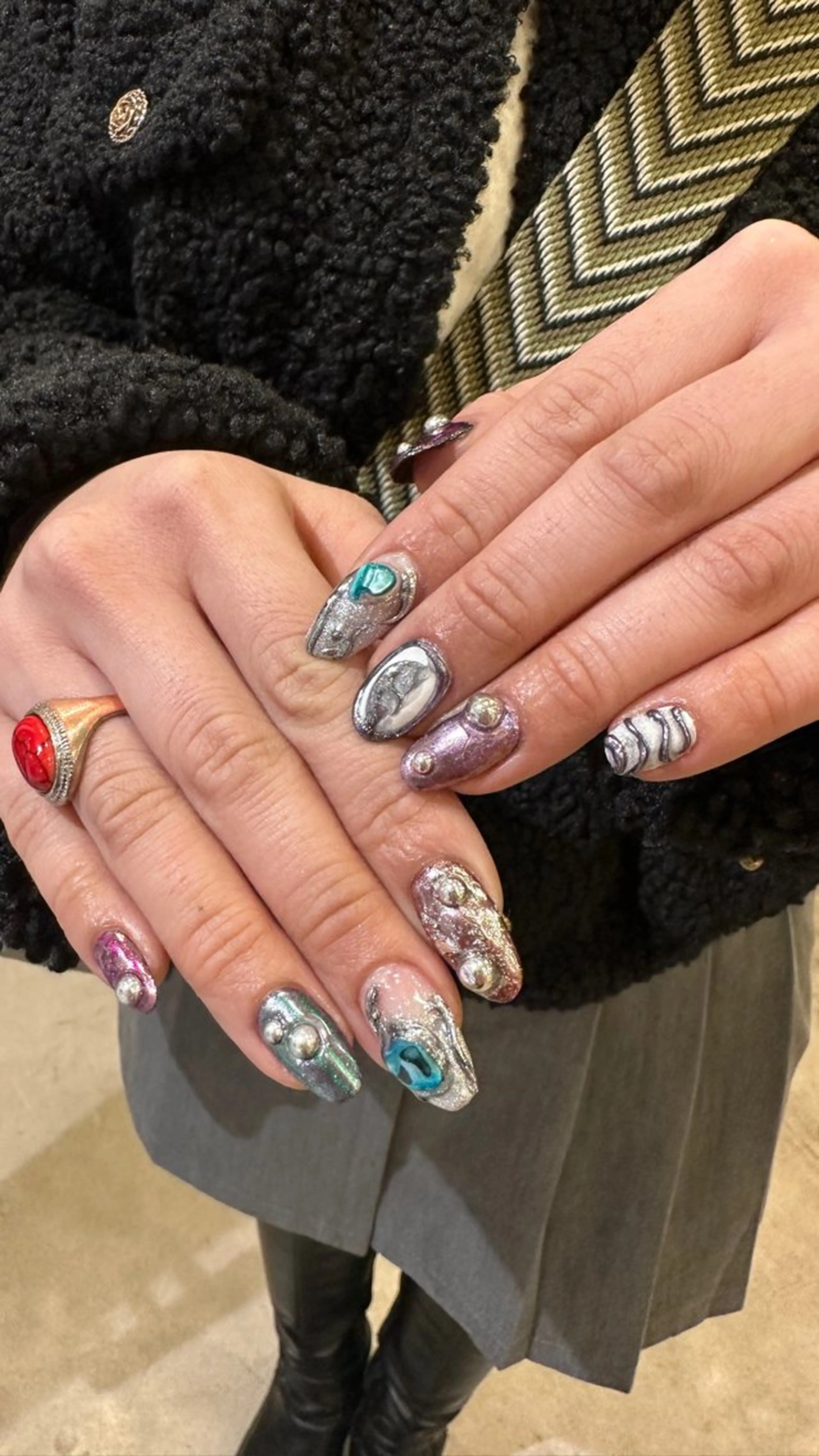 ネイル ハンドネイル 👽個性派ネイル🎀 komachiのネイルデザイン