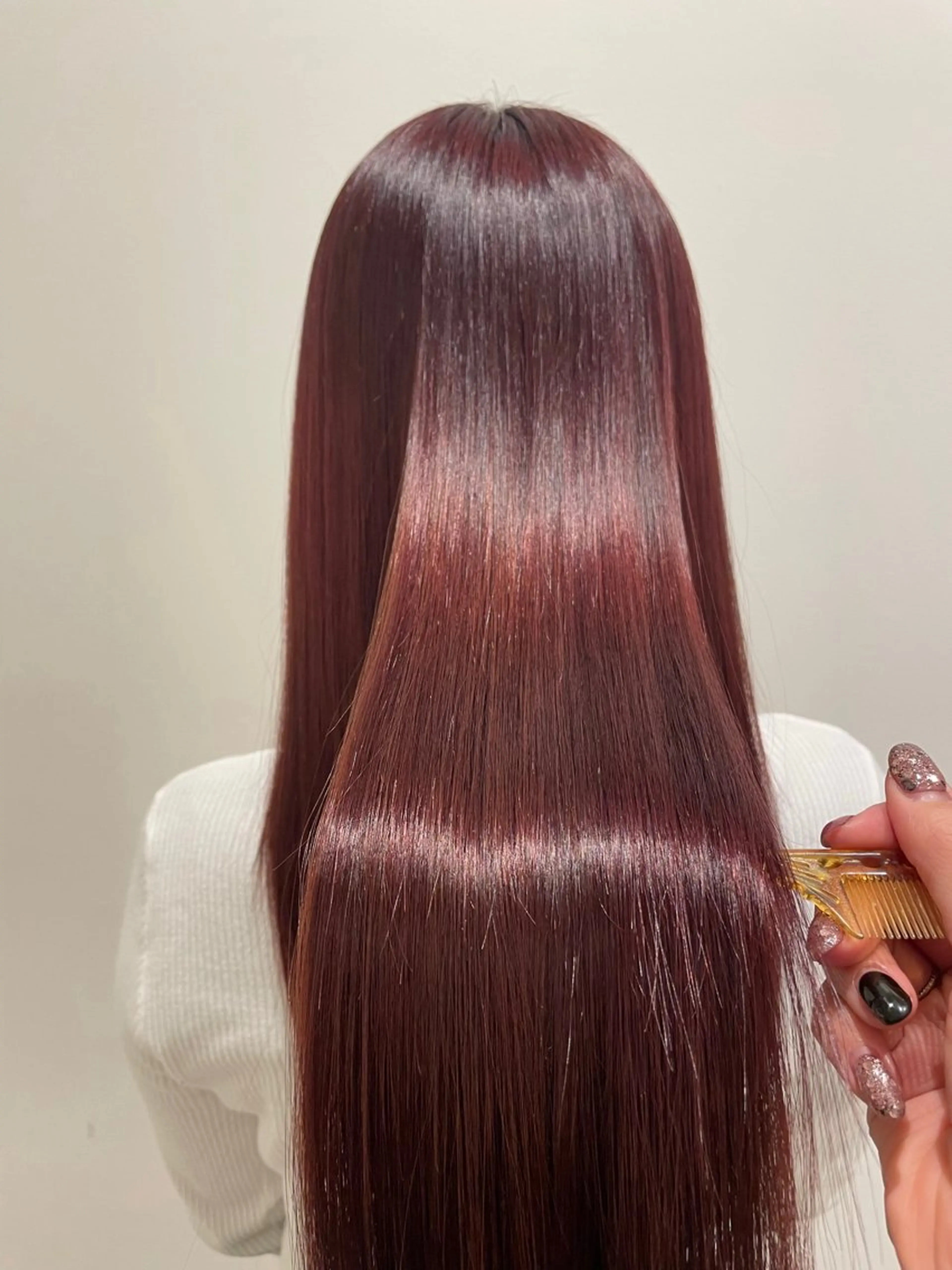 ご新規さま限定❗️暖色カラー🍒&保湿トリートメントの写真