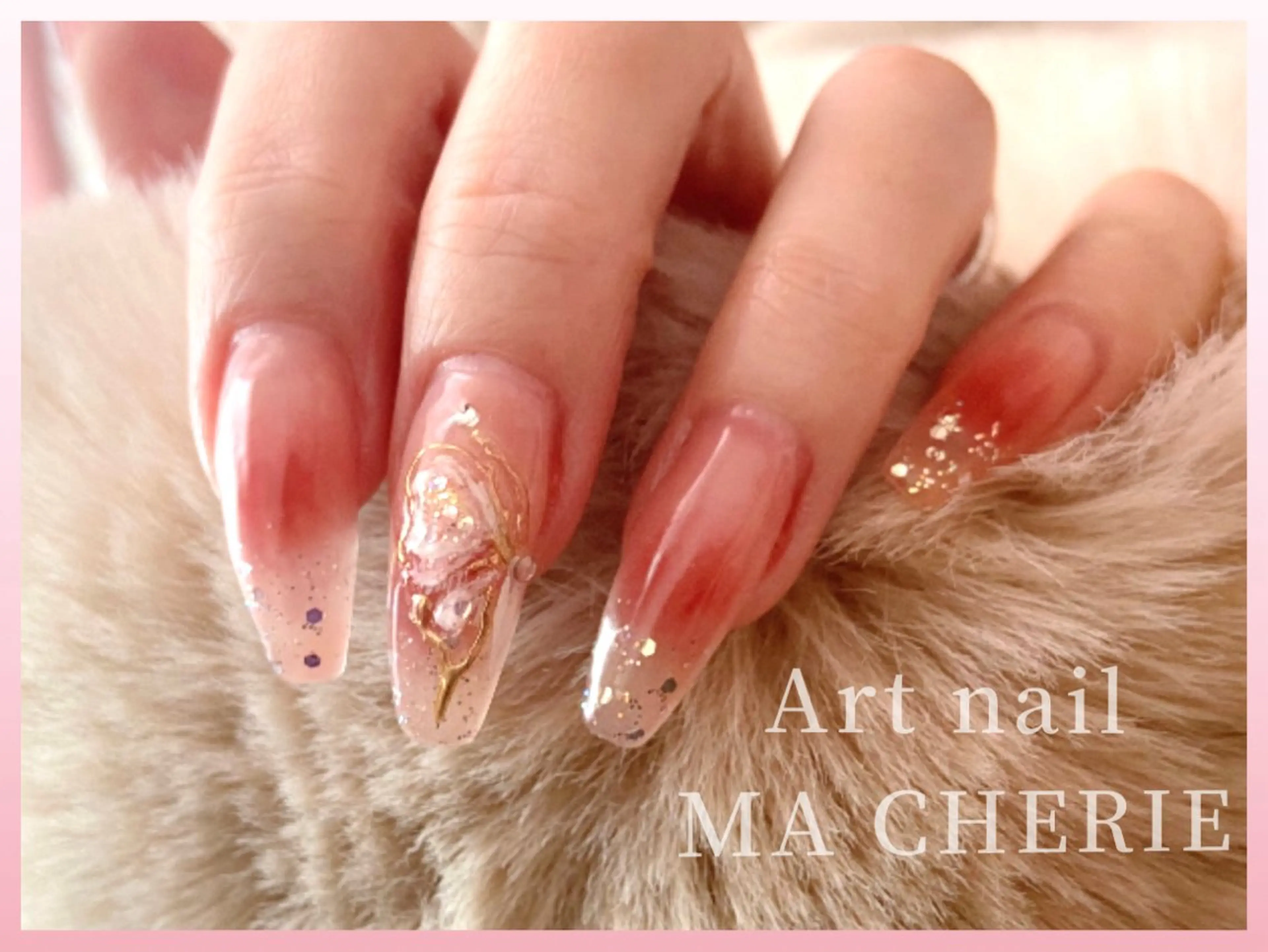 ネイル ジェルネイル 韓国ネイル マグネットネイル オフィスネイル パラジェル Art nail MA CHERIE所属・Mii MA CHERIEのネイルデザイン