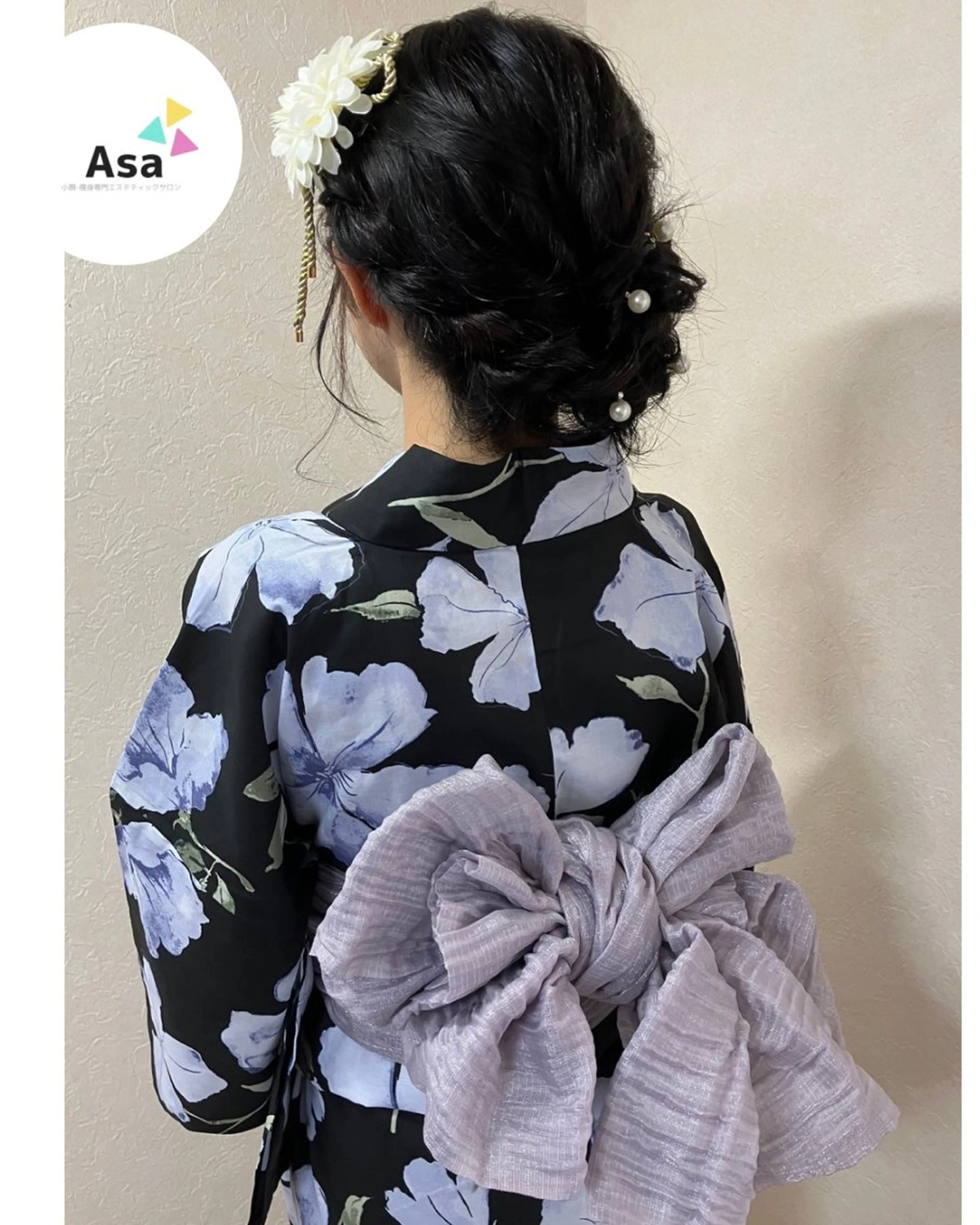 浴衣着付けヘアアレンジの写真