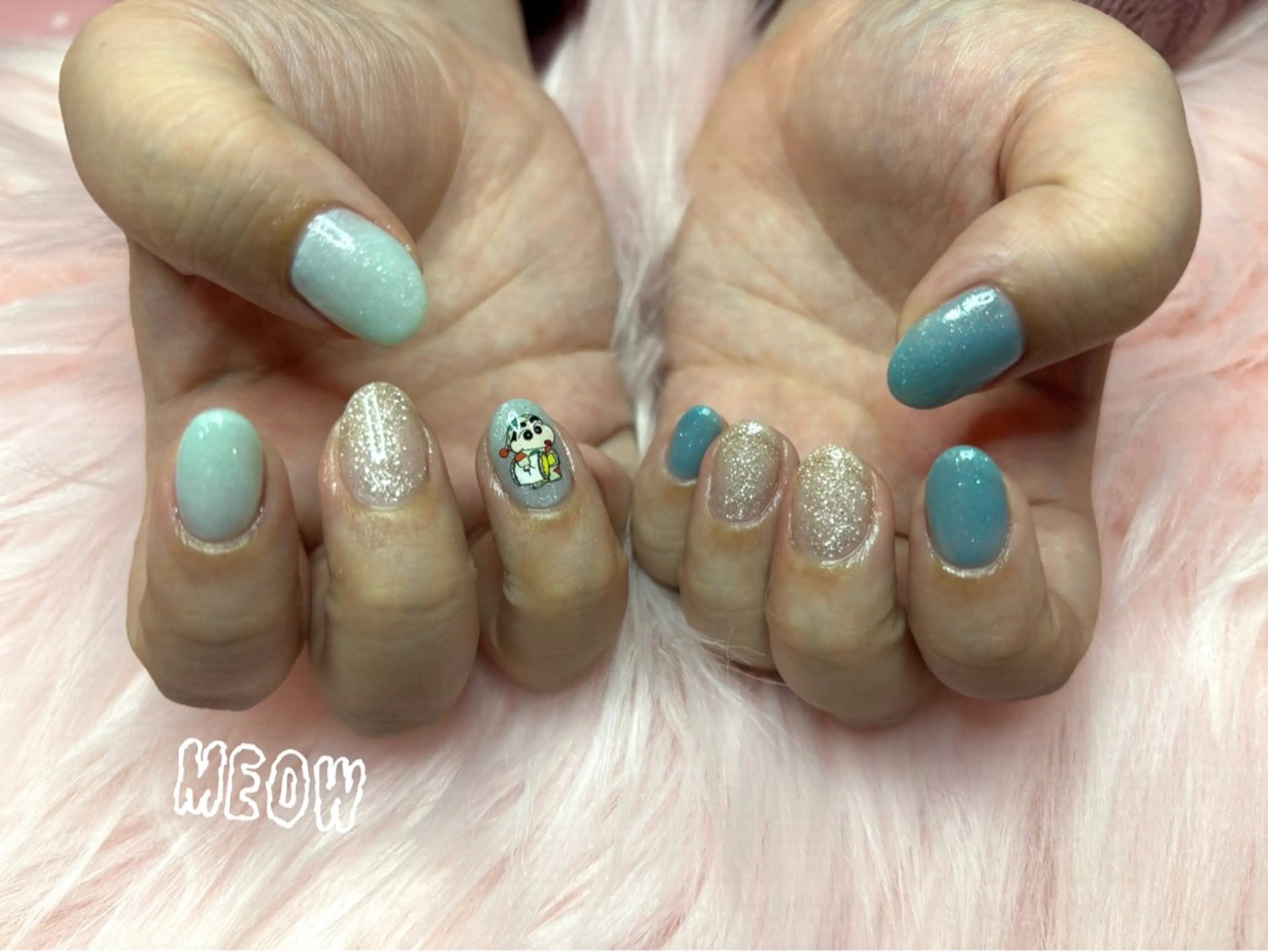 ネイル アートネイル ワンカラーネイル ハンドネイル BodyDesignSalonEene.所属・MEOW RANのネイルデザイン