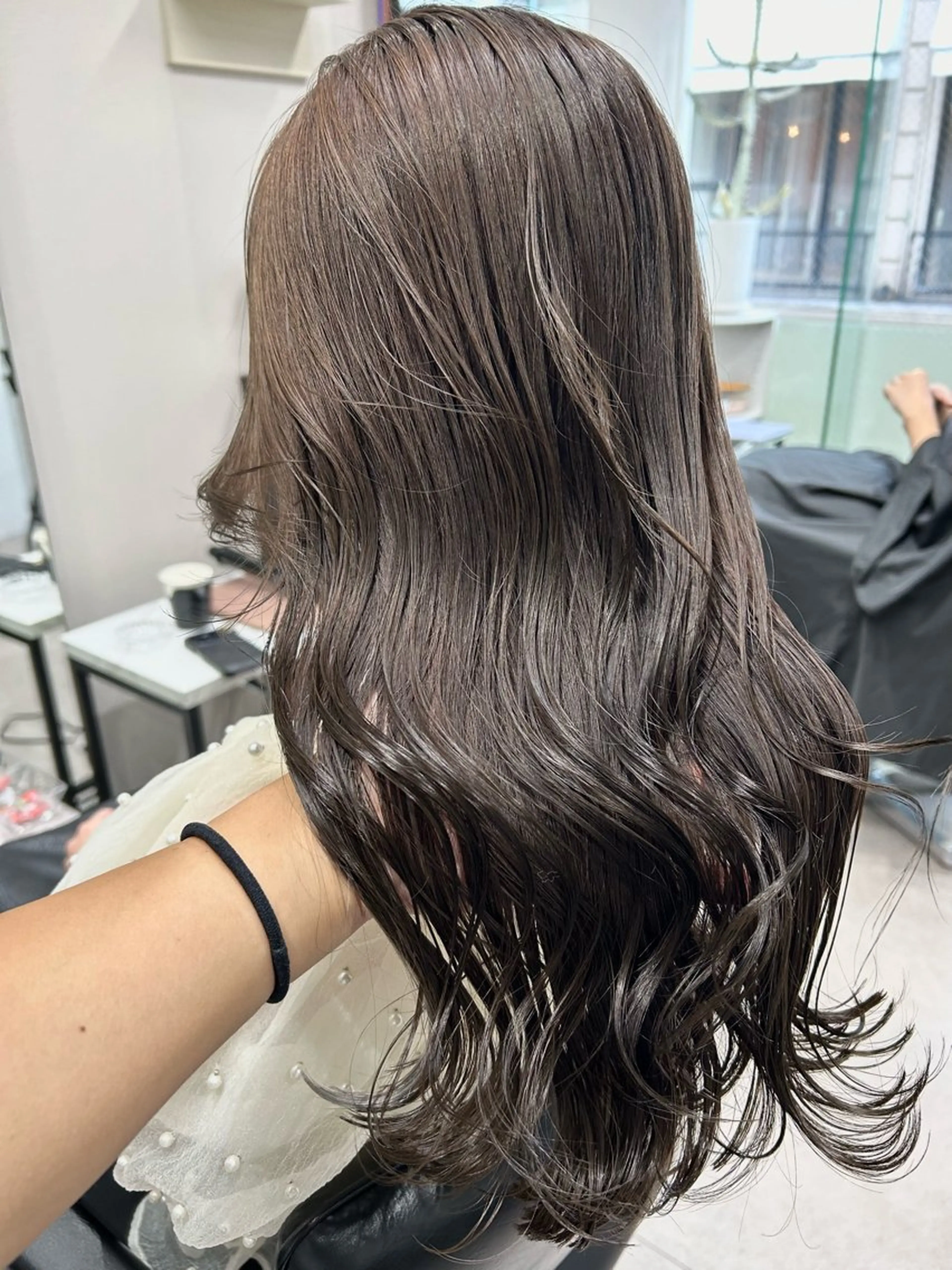 ロング カラー カット ヘアカラー トリートメント 髪質改善will hairdesignのヘアスタイル