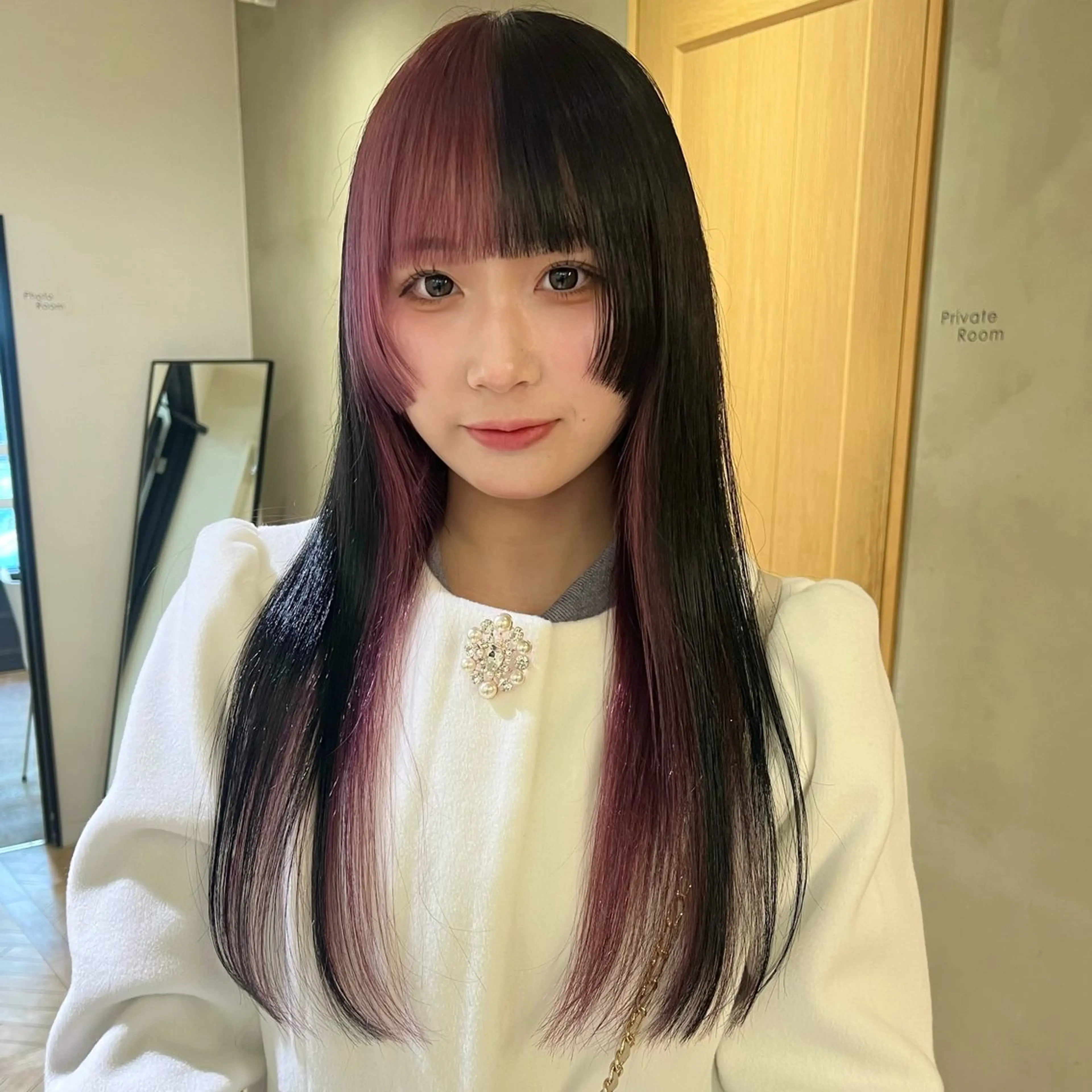 ロング カラー カット ヘアカラー トリートメント レイヤーカット/暖色 カラー/mao🎀のヘアスタイル