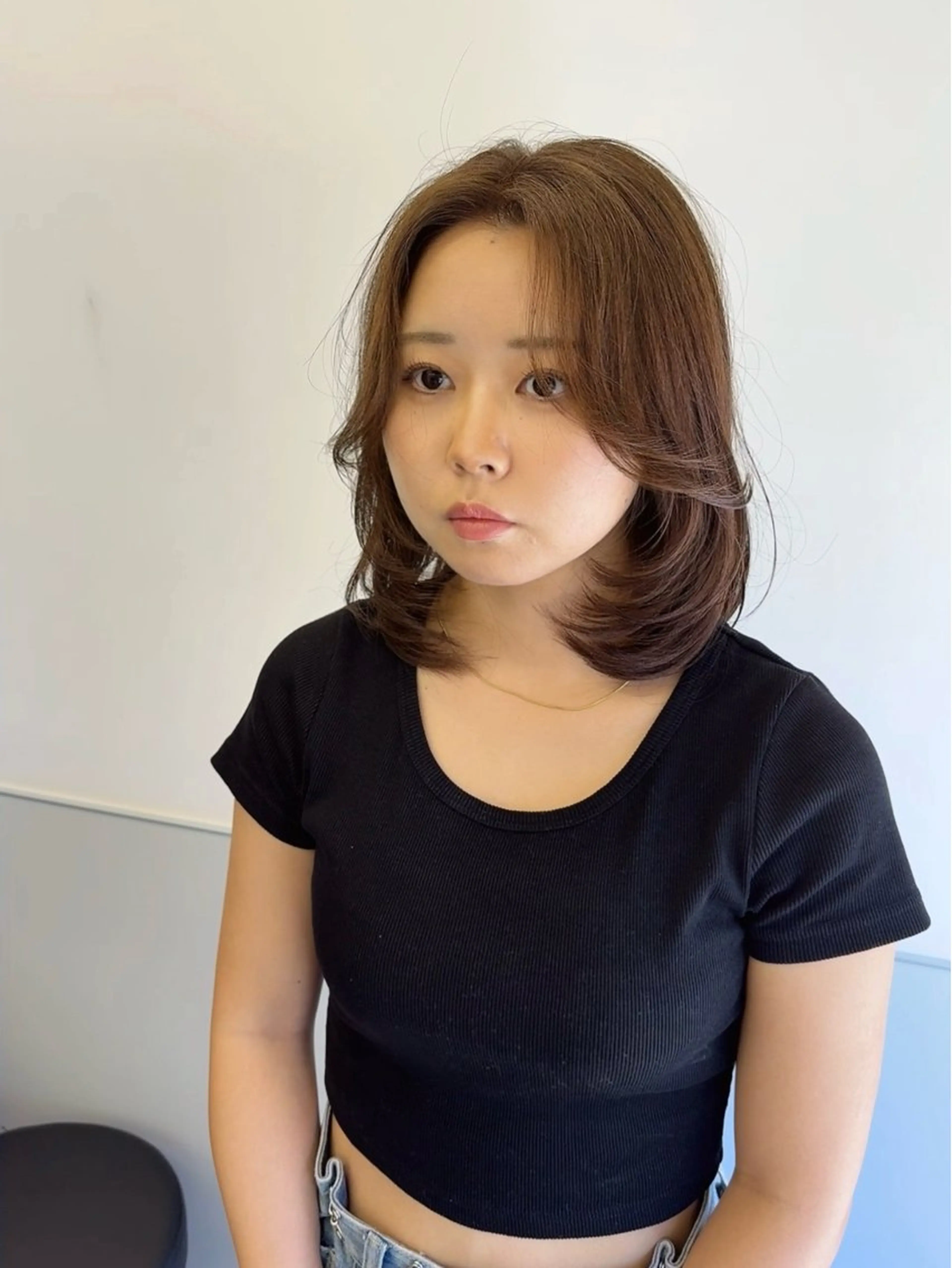 ミディアム カラー 韓国風ヘア レイヤーカット トリートメント ワンホンヘア カット ヘアカラー トリートメント GO TODAY シェアサロン 町田店所属・韓国ヘア🇰🇷 スズキのヘアスタイル