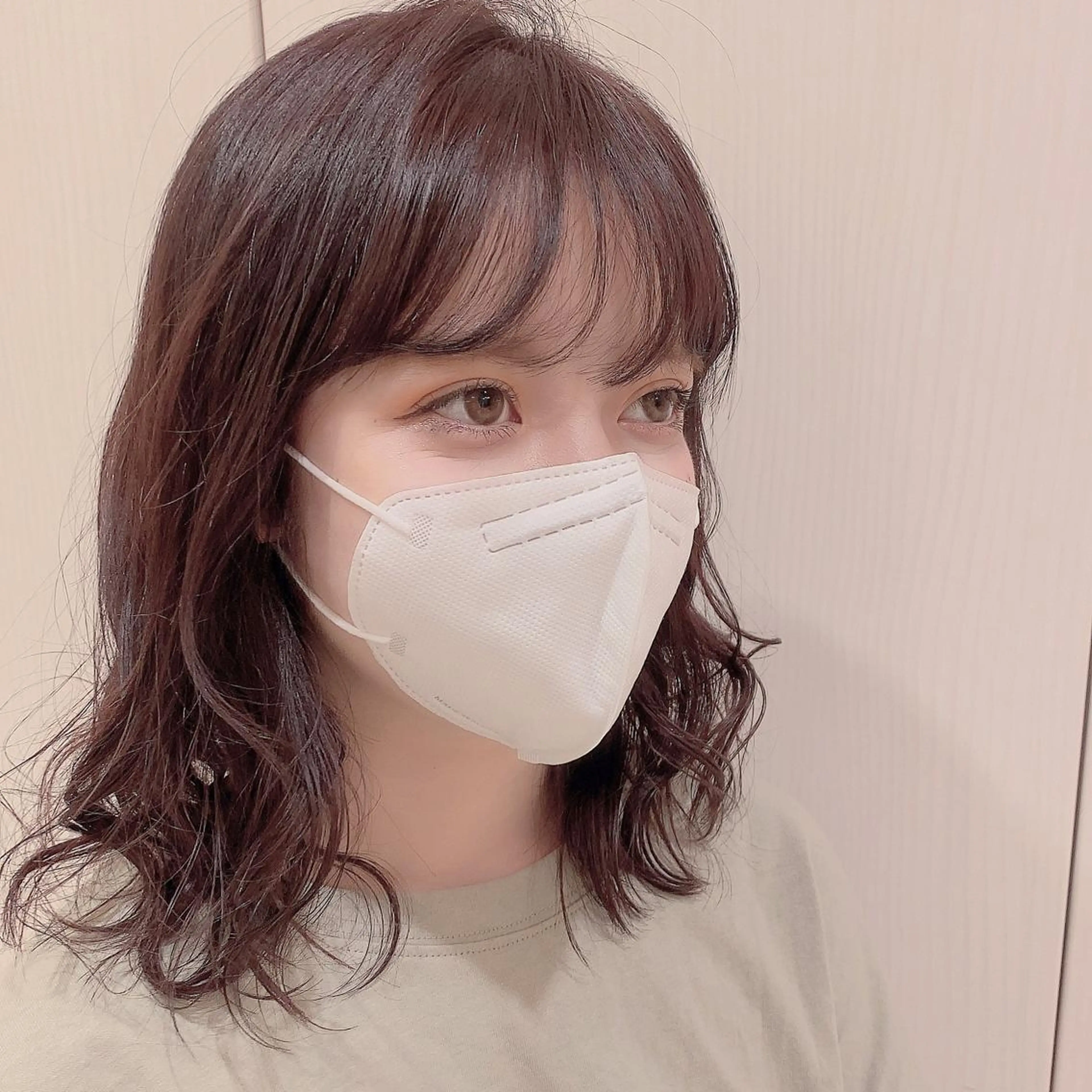 セミロング MITSUKI🤍 モテ髪×韓国レイヤーのヘアスタイル