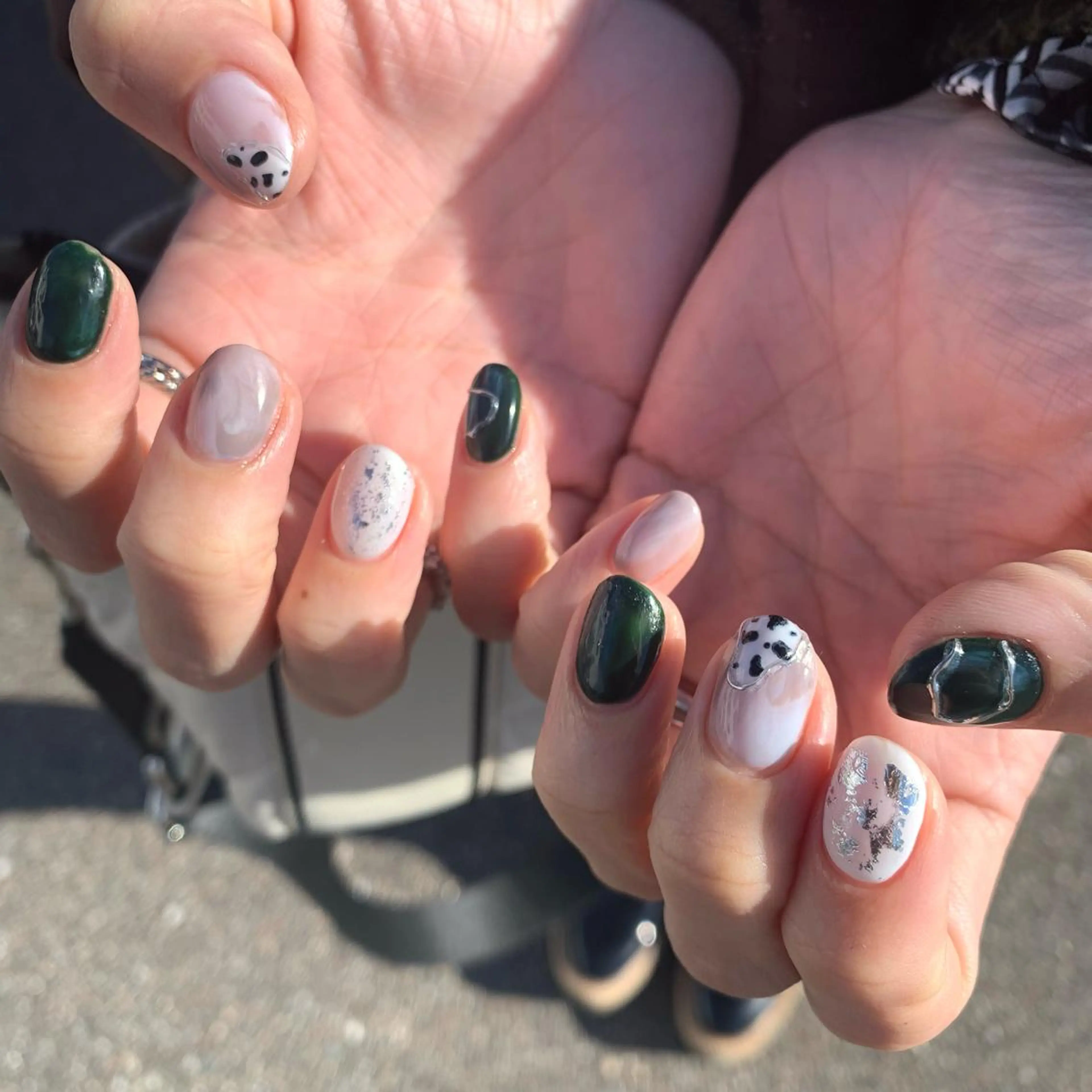 ネイル グリーン Lia所属・eri chan nailのネイルデザイン