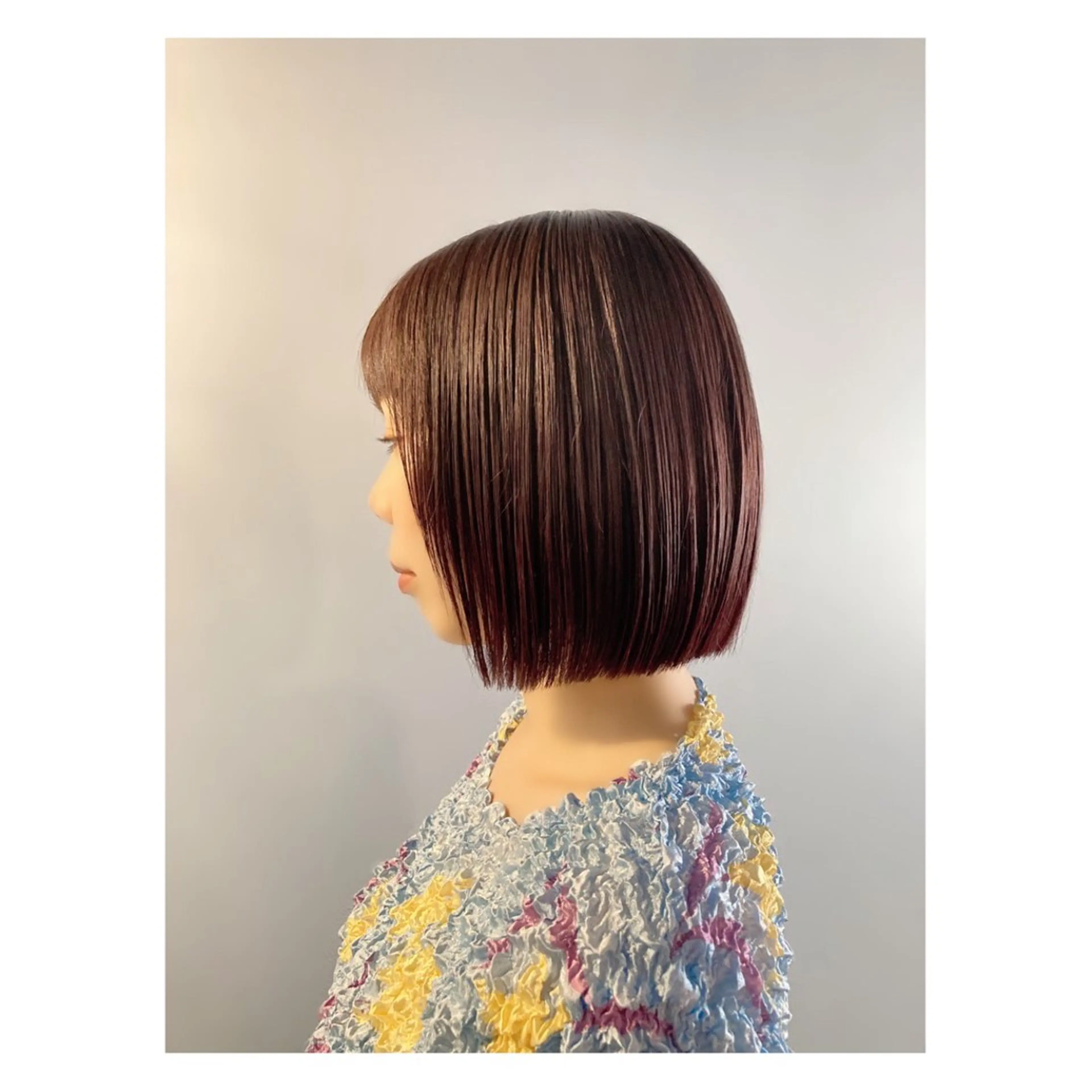 ミディアム カラー くせ毛 カット ヘアカラー トリートメント Mole  Me所属・中野 誠子のヘアスタイル