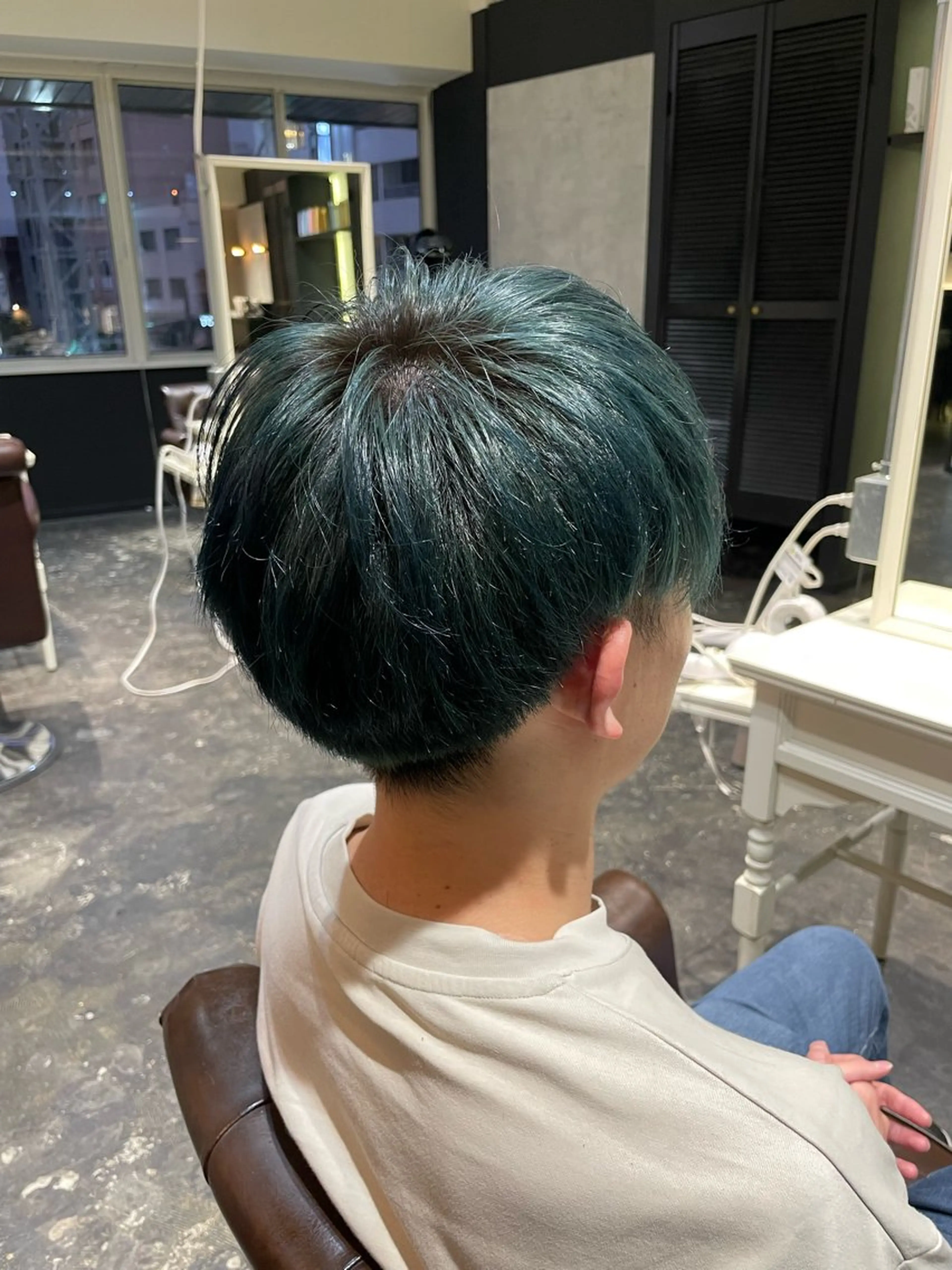 ショート メンズ メンズブリーチ マッシュ 刈り上げ カット ヘアカラー ナイン所属・韓国風ヘア🇰🇷 似合わせ/三島将輝のヘアスタイル