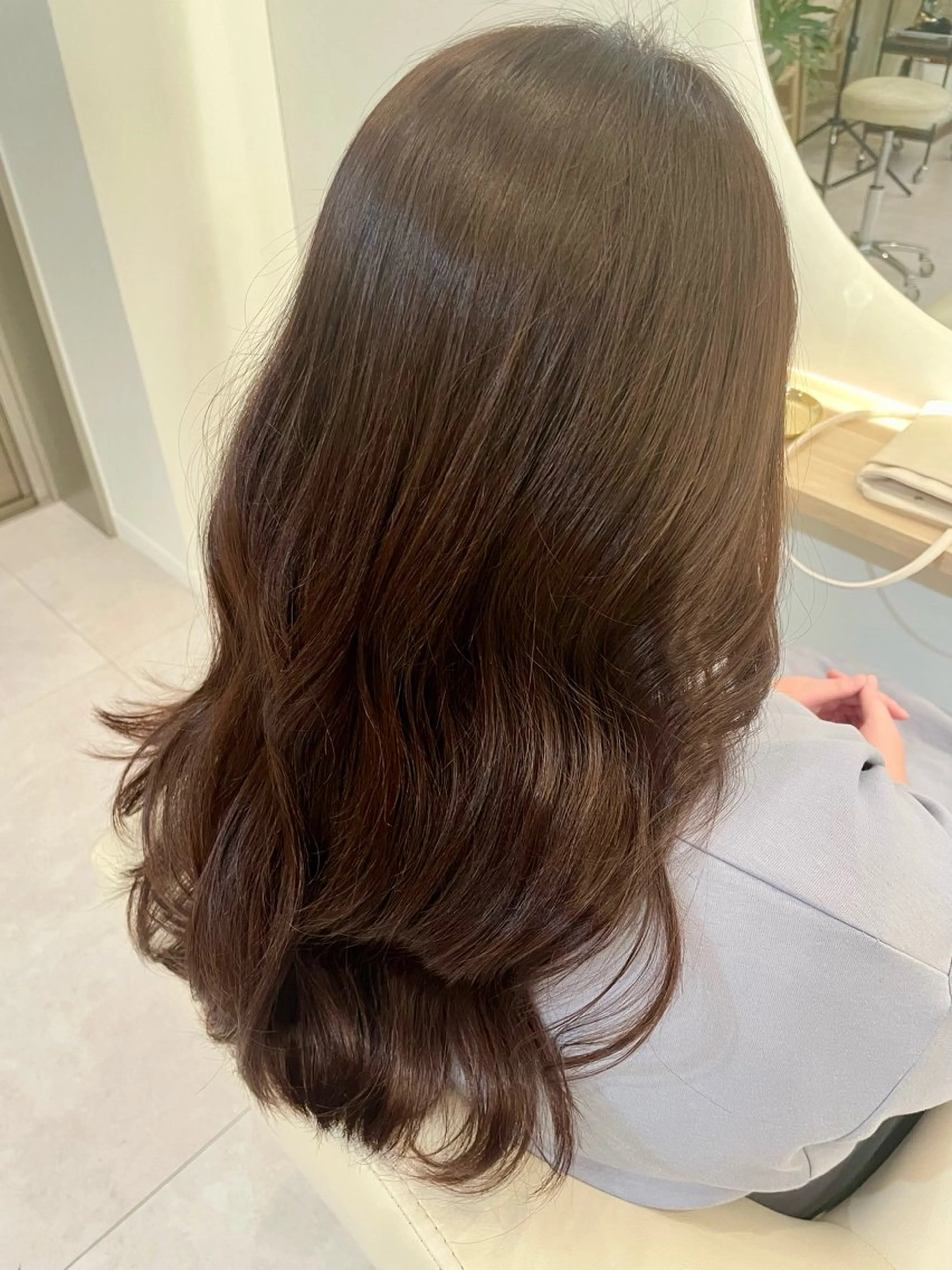 ロング カラー ヘアカラー トリートメント lor.kyoto 奥村みゆきのヘアスタイル