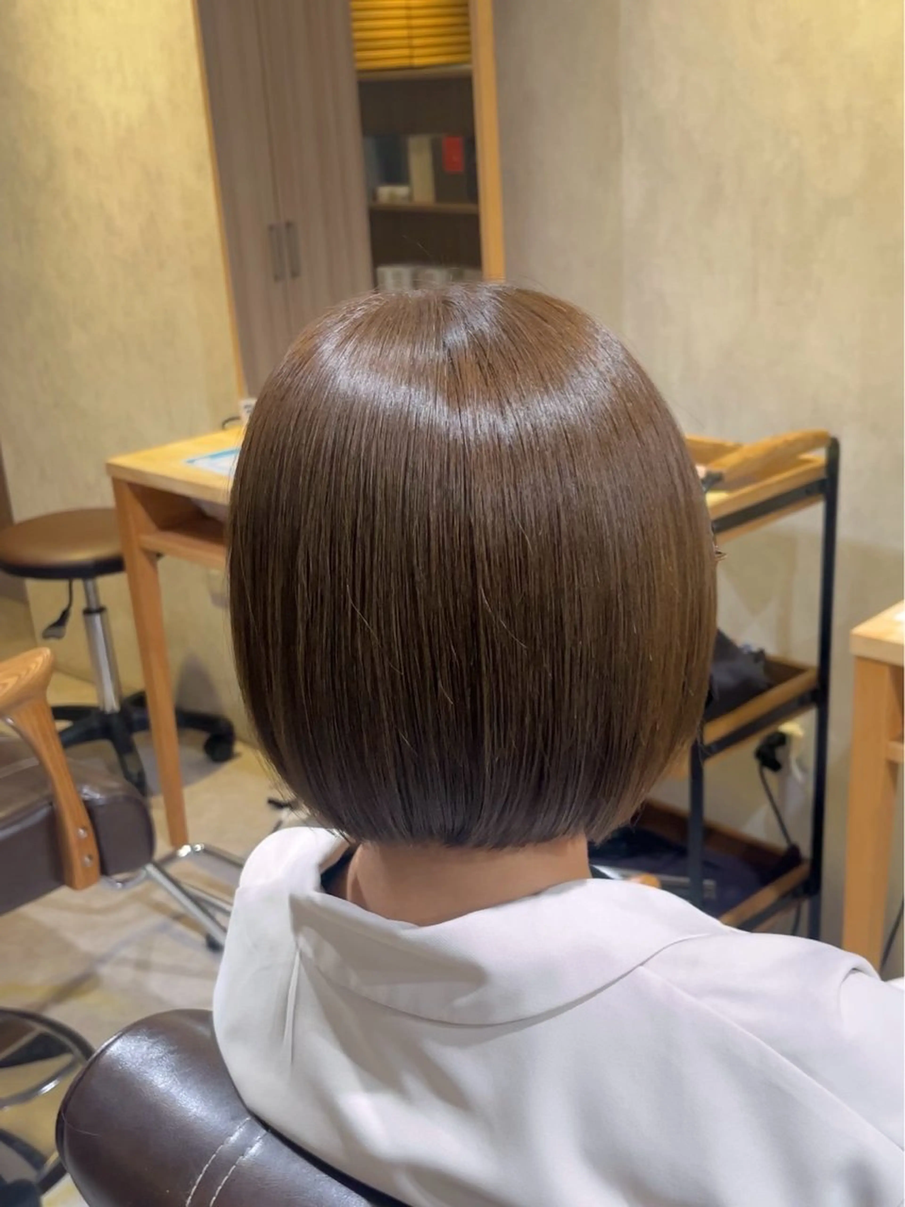 カラー ベージュカラー オリーブベージュ ボブ bel./arie ⠀ ⠀ ⠀のヘアスタイル