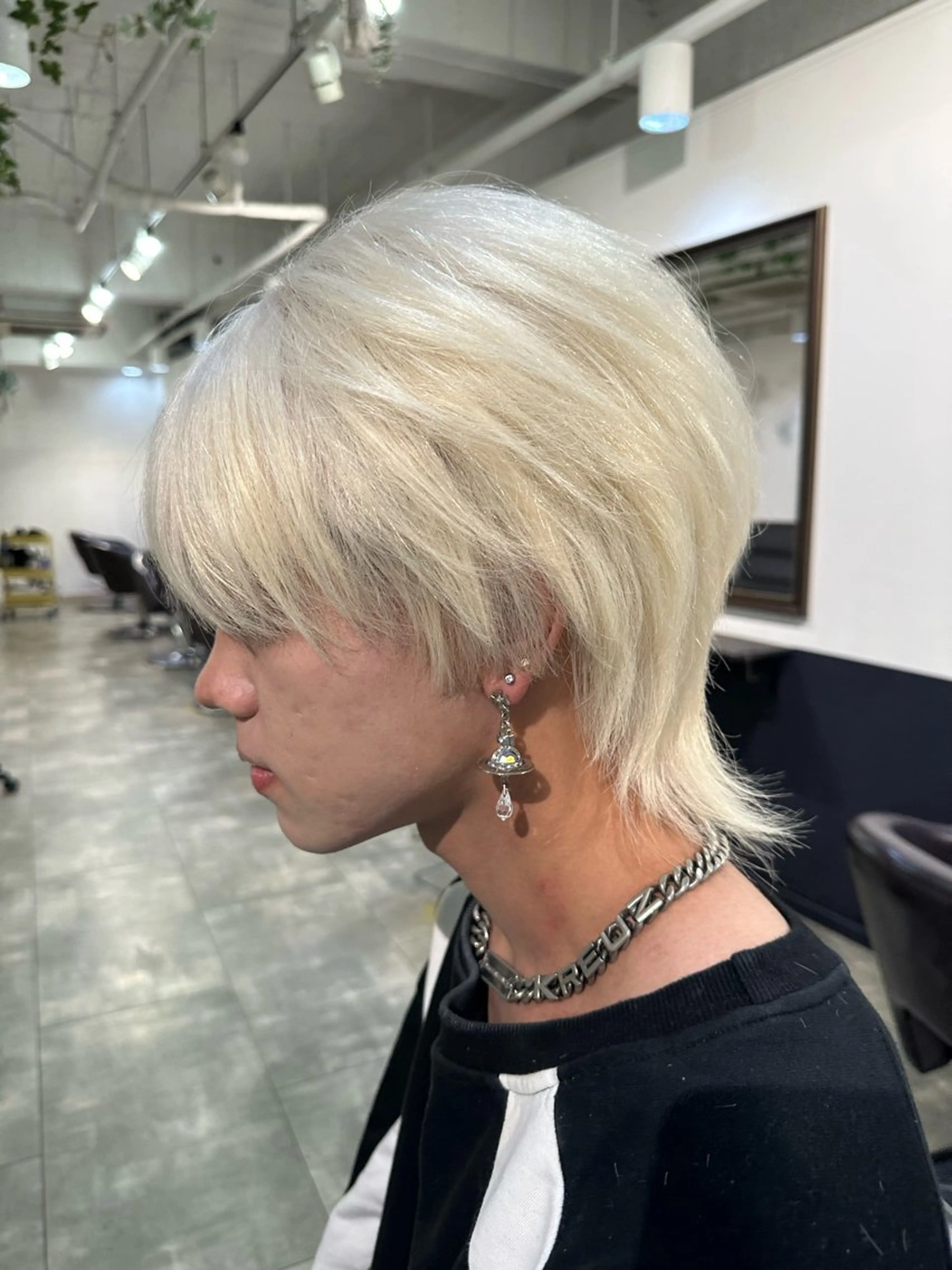 ショート カラー メンズ カット ヘアカラー トリートメント 【バレイヤージュ】 kentoのヘアスタイル