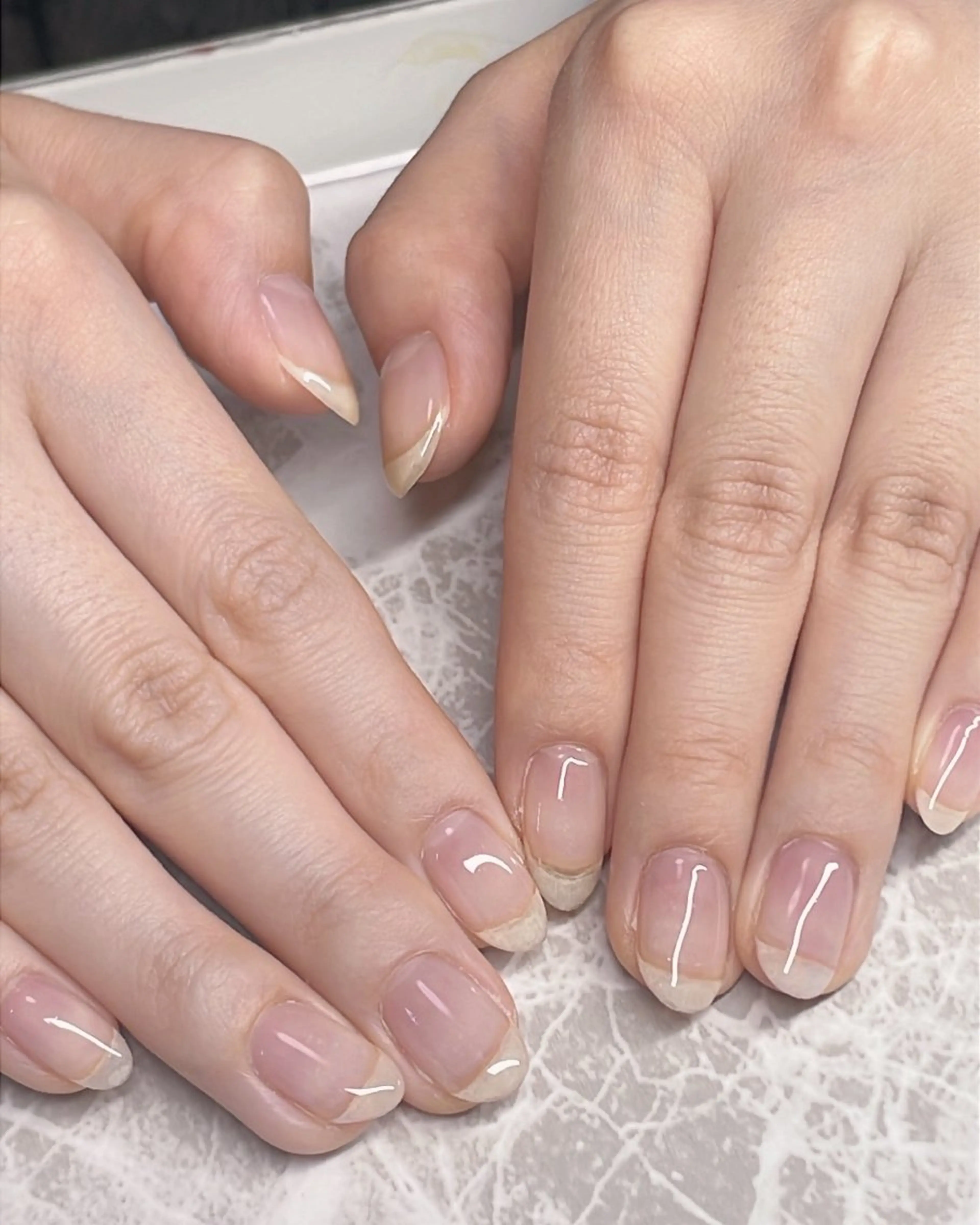 【クリアジェルネイル】の写真