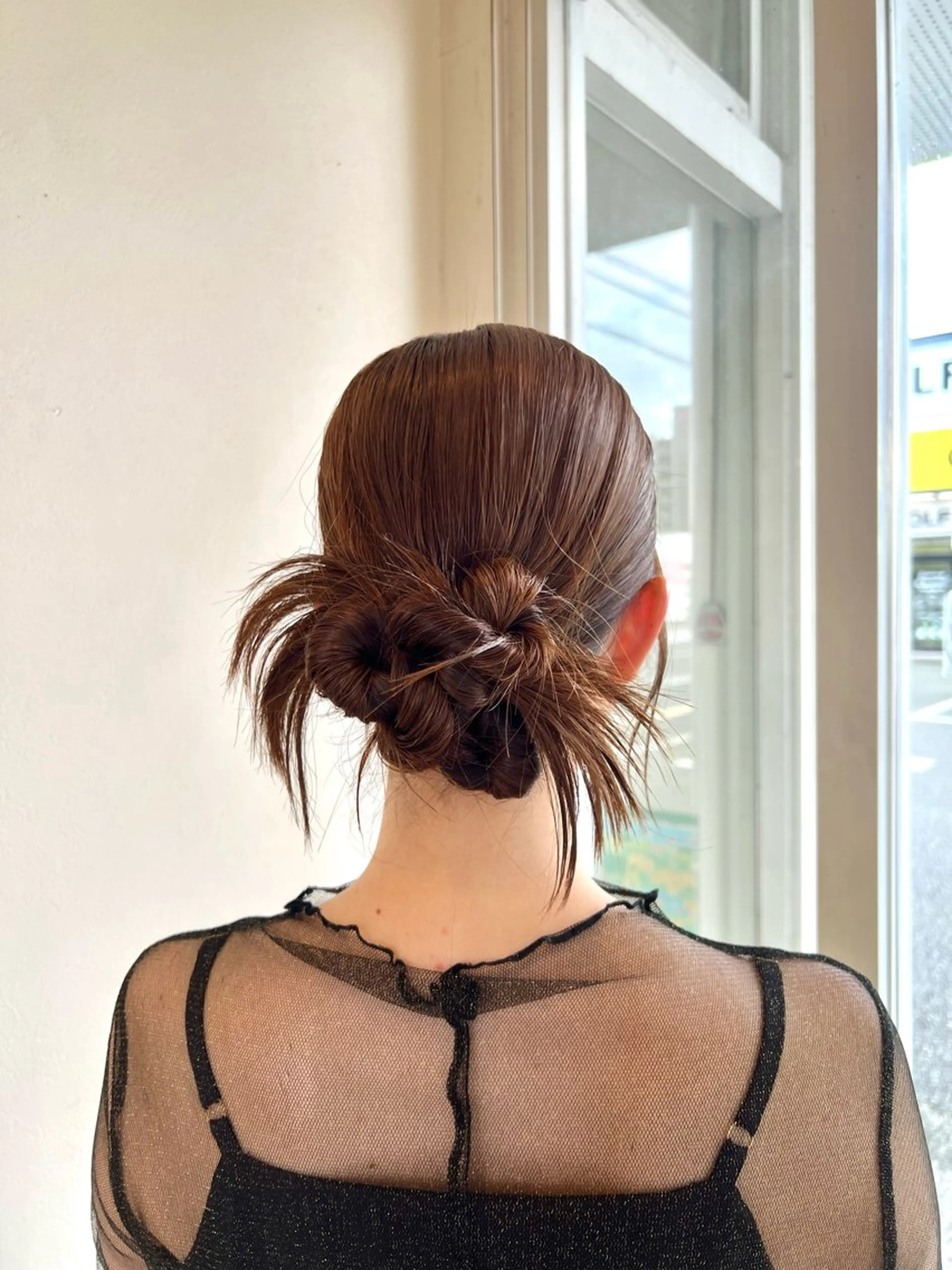 ミディアム ヘアアレンジ 結婚式・ブライダル 友田 未来のヘアスタイル