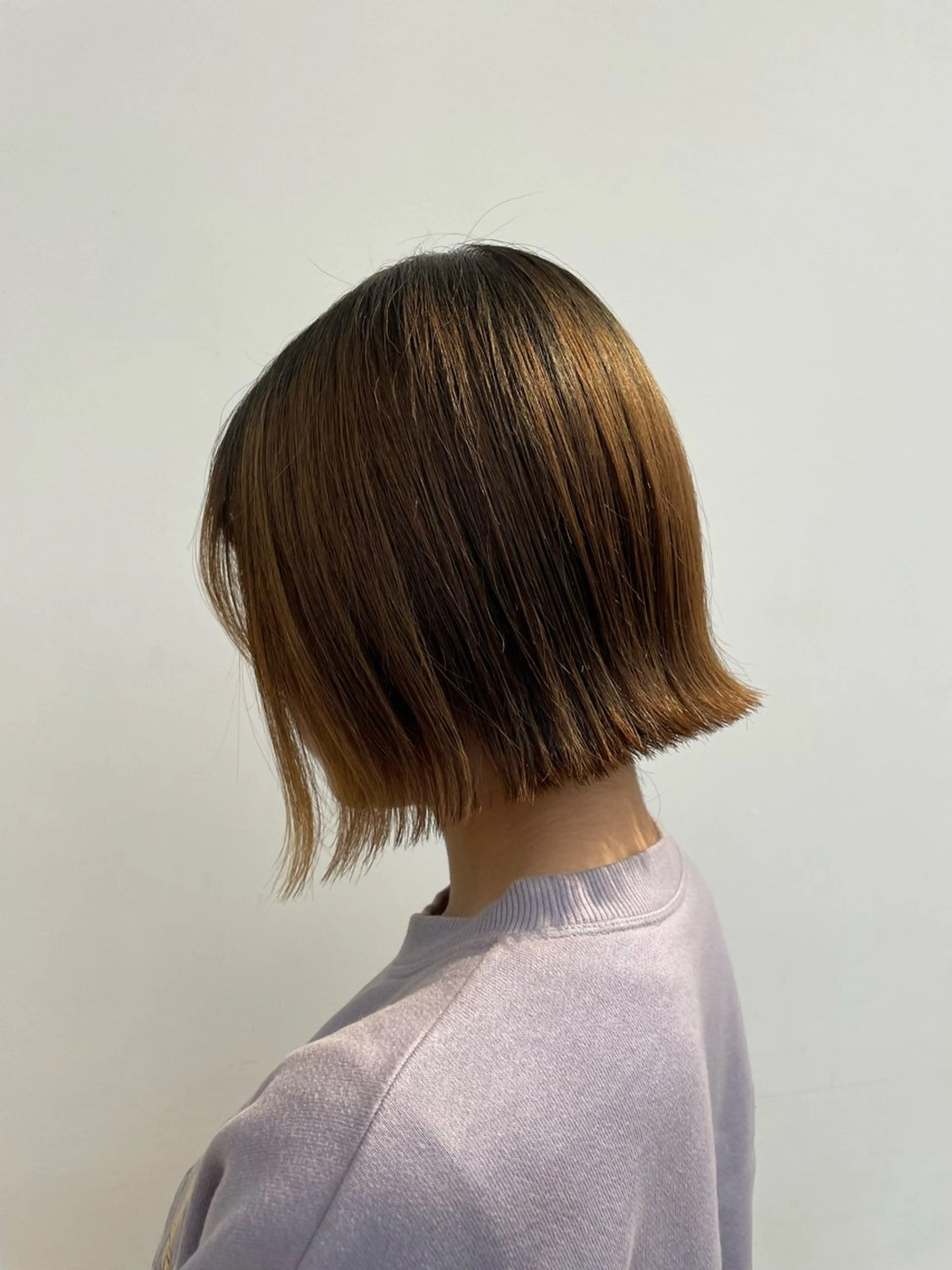 ショート ボブ 外ハネヘア カット ヘッドスパ MINDS LINO Reinaのヘアスタイル