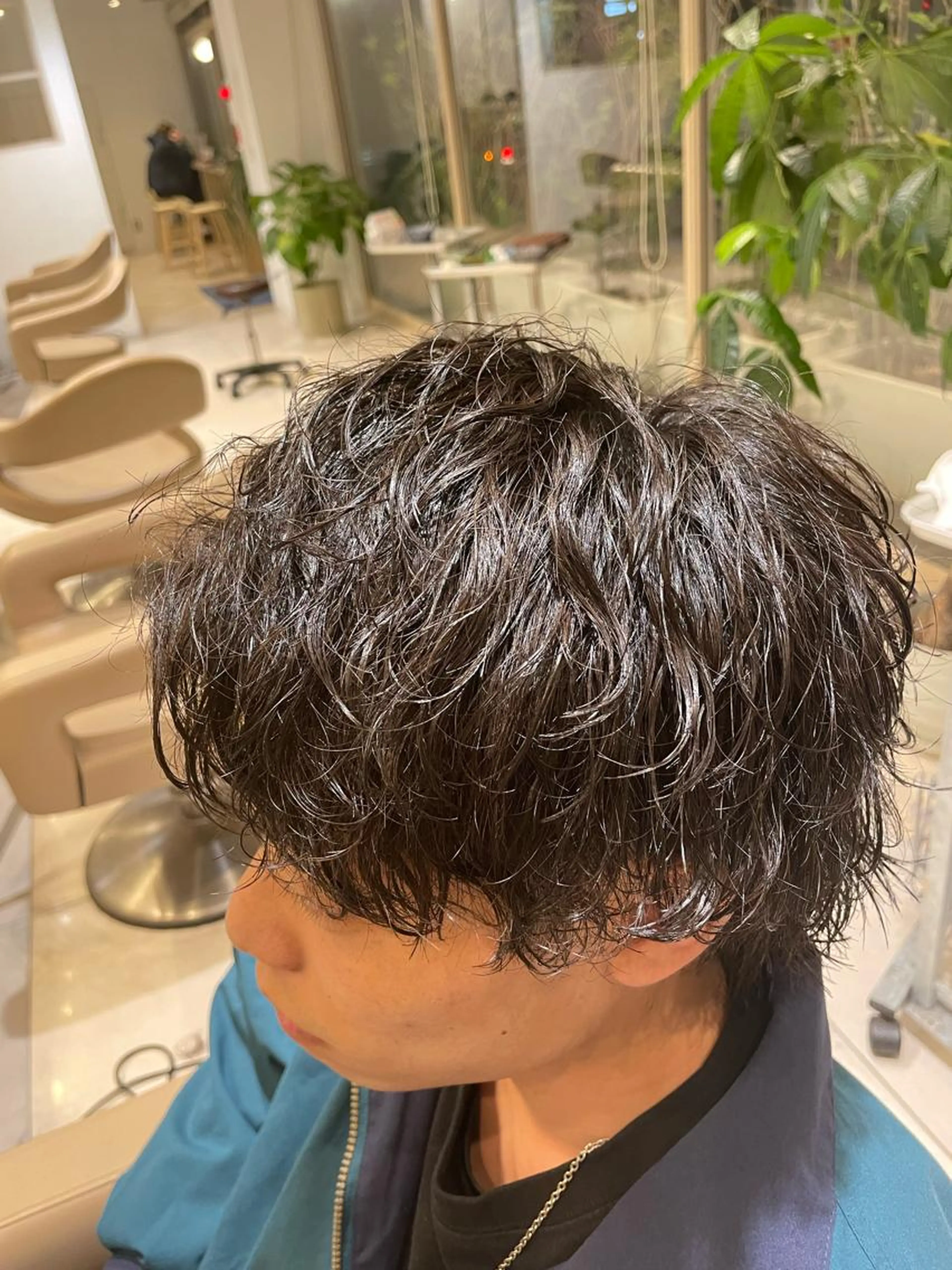 「メンズ本日限定‼️」カット➕波巻きパーマ🌀の写真
