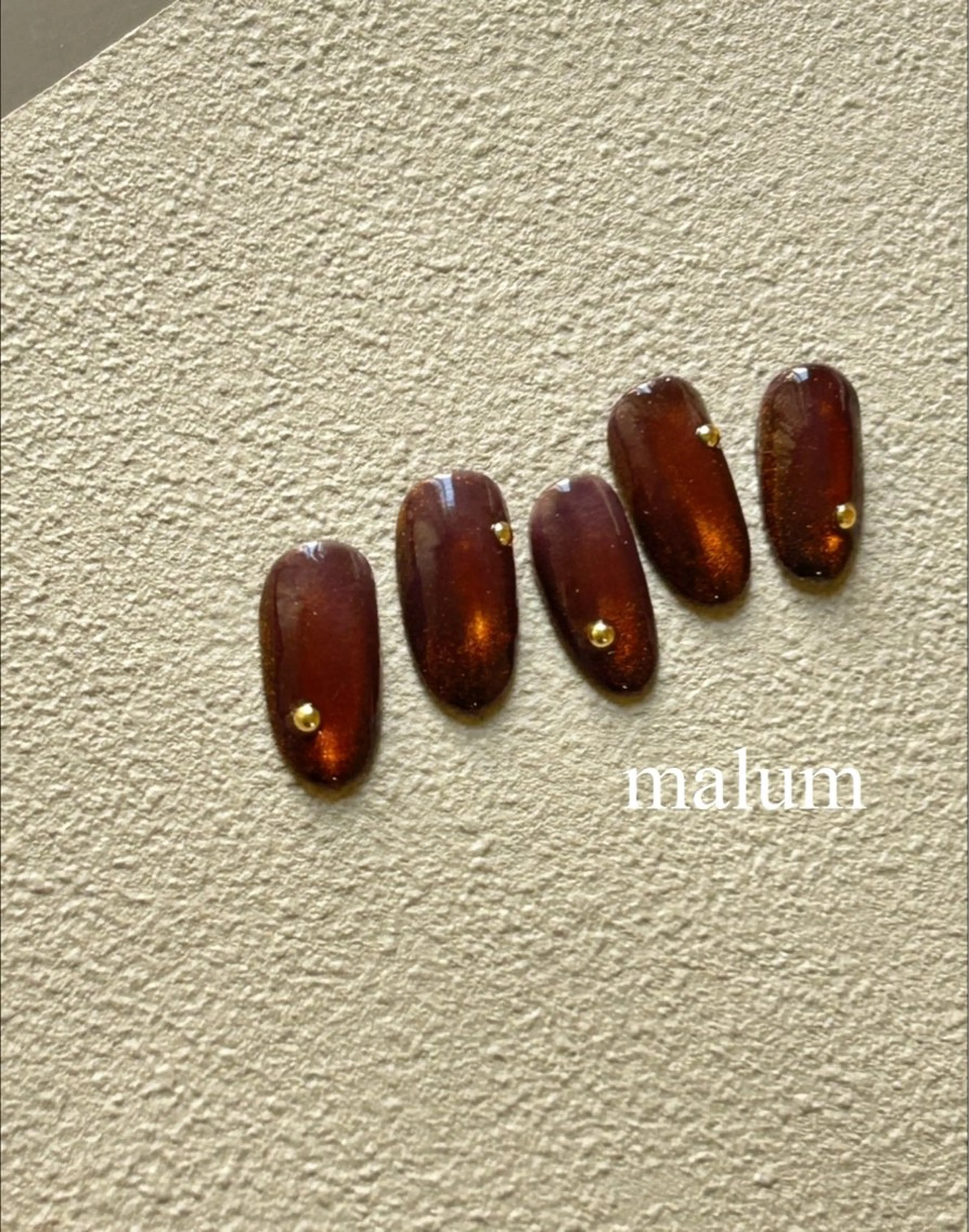 ネイル マグネットネイル ハンドネイル malum nailのネイルデザイン