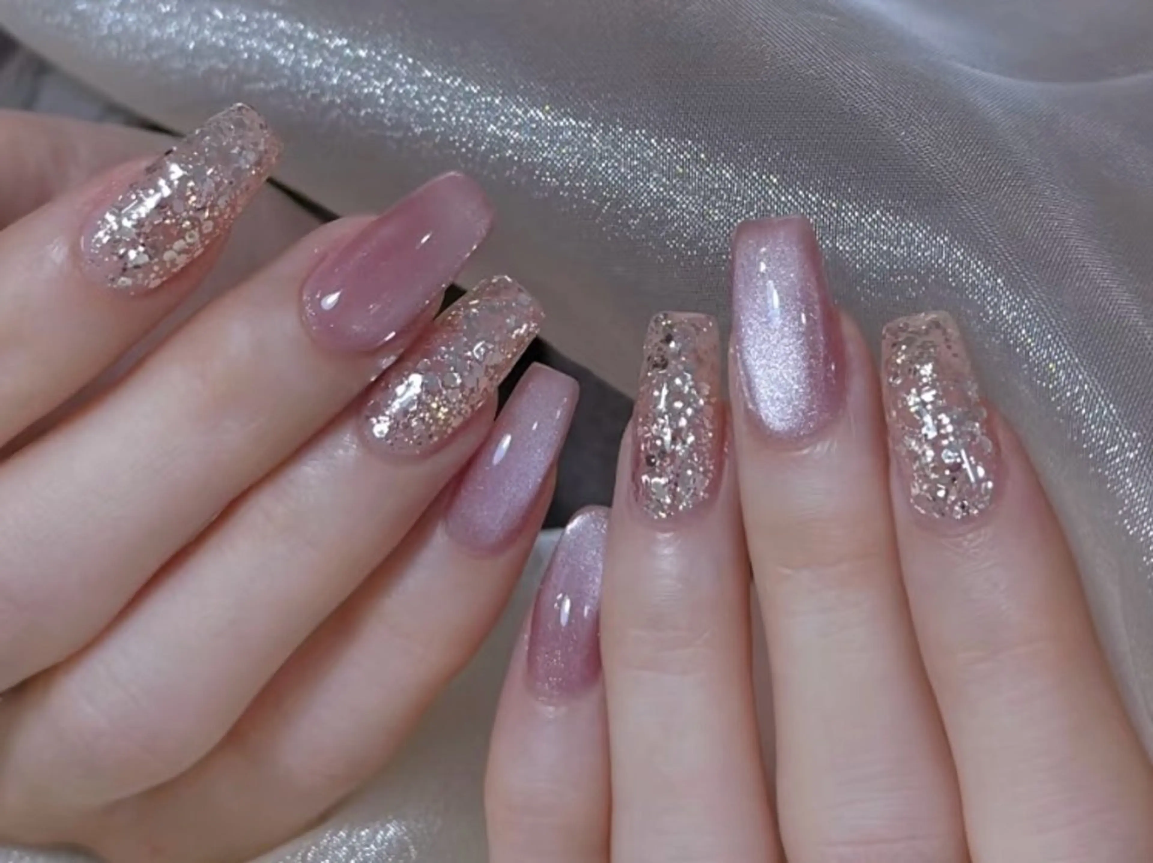 セミロング ハンドネイル フットネイル ハンドケア flora所属・NAILS Soraのネイルデザイン