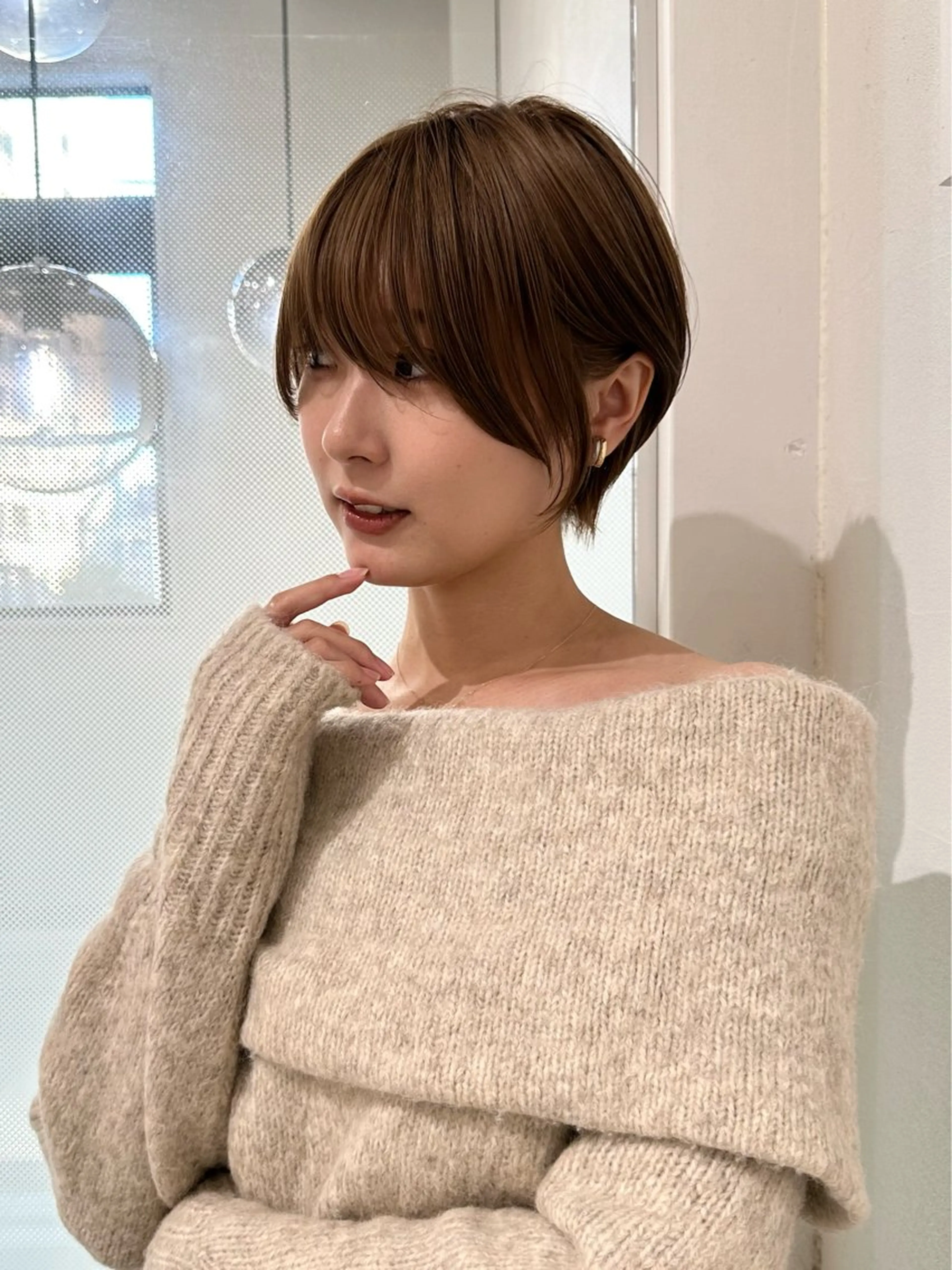 ショート ショートヘア 小顔カット カット ヘアカラー トリートメント ヘッドスパ 遠藤大雅 ショート /韓国ボブ🌈のヘアスタイル