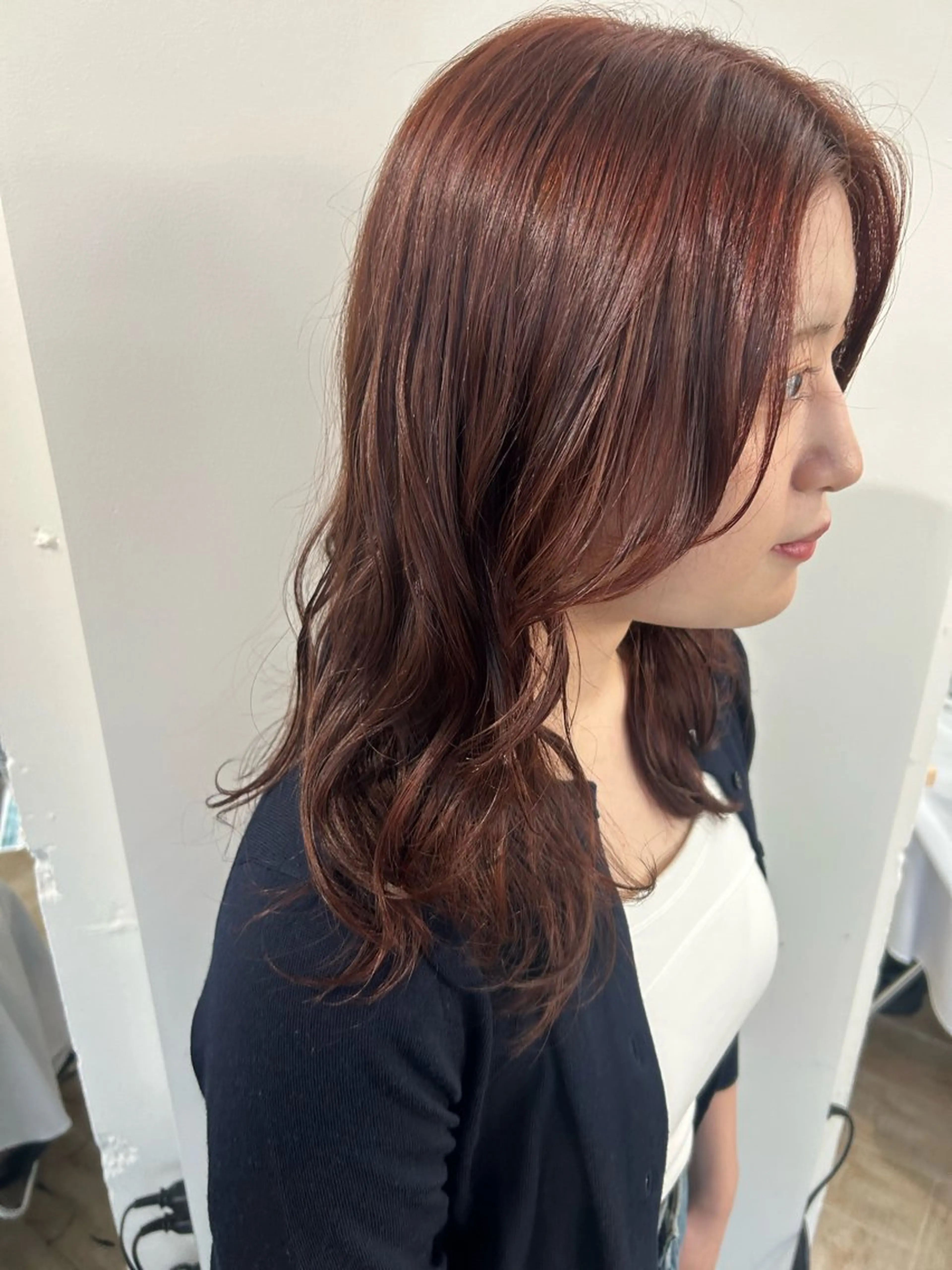 カラー ヘアカラー トリートメント ベージュ/ダブルカラ ー/新潟駅/青柳萌果のヘアスタイル