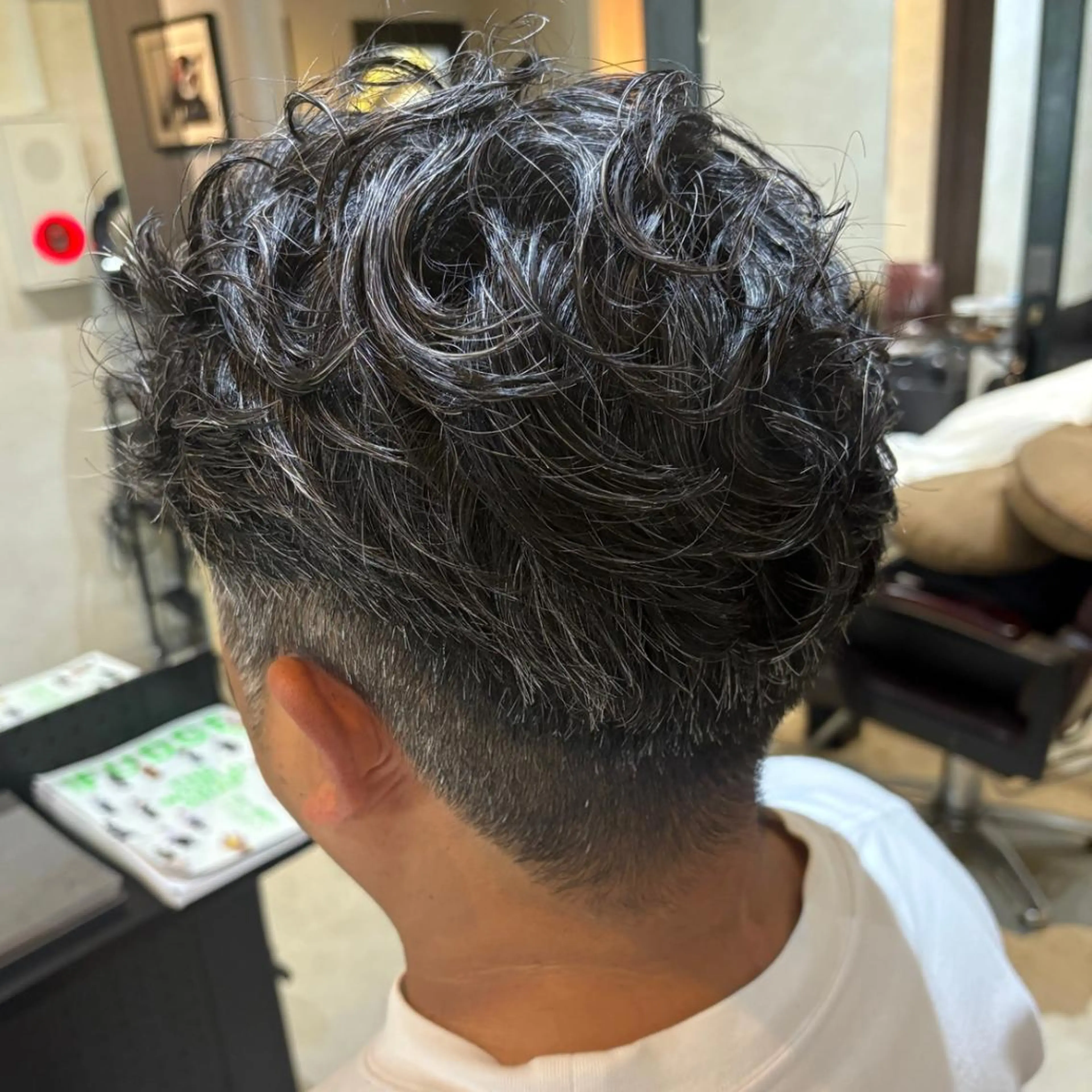 ショート カット パーマ ONE.STOP. LABO/メンズのヘアスタイル