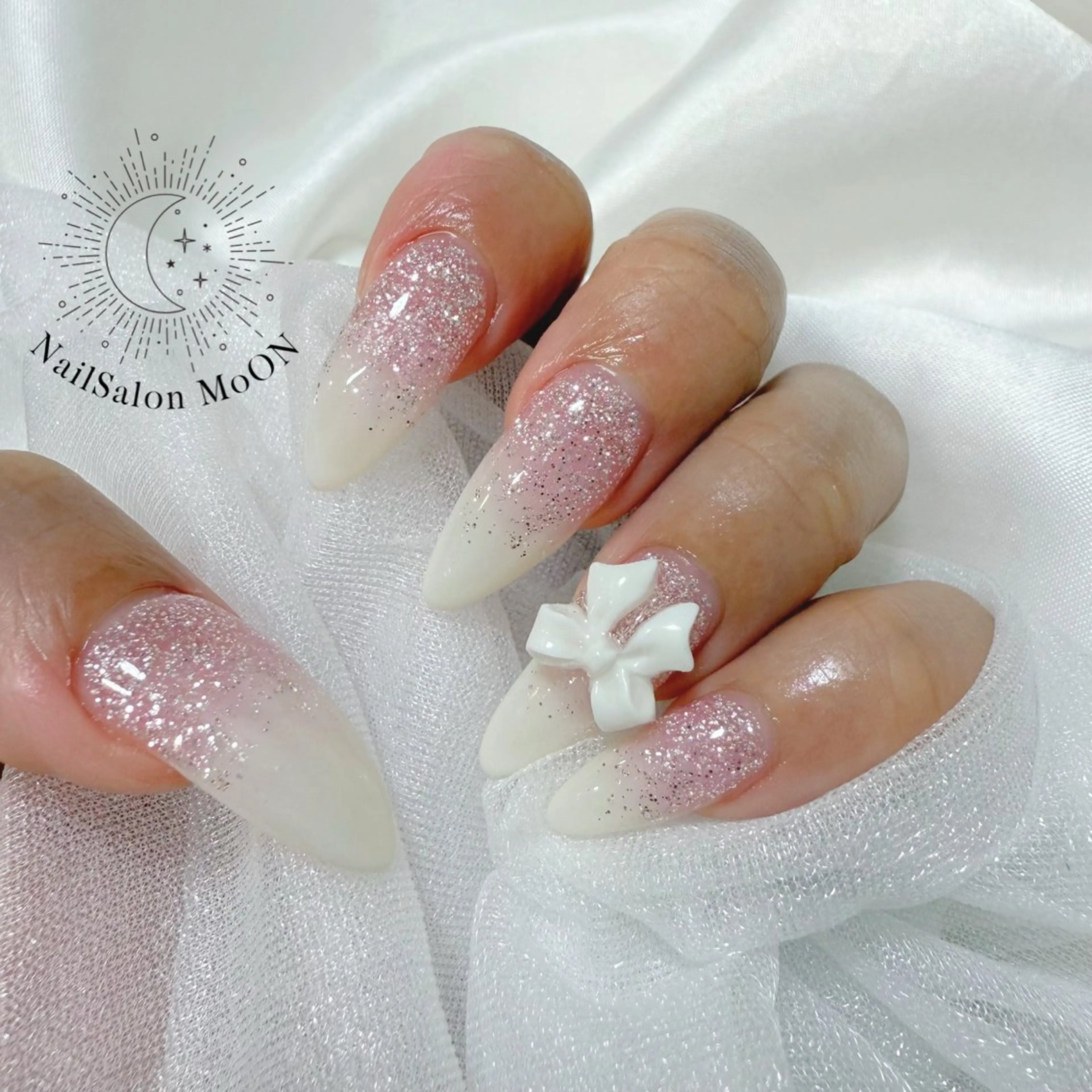 ネイル フラッシュネイル ラメ(グリッター) ハンドネイル ハンドケア MoON...❤︎ MeGuのネイルデザイン