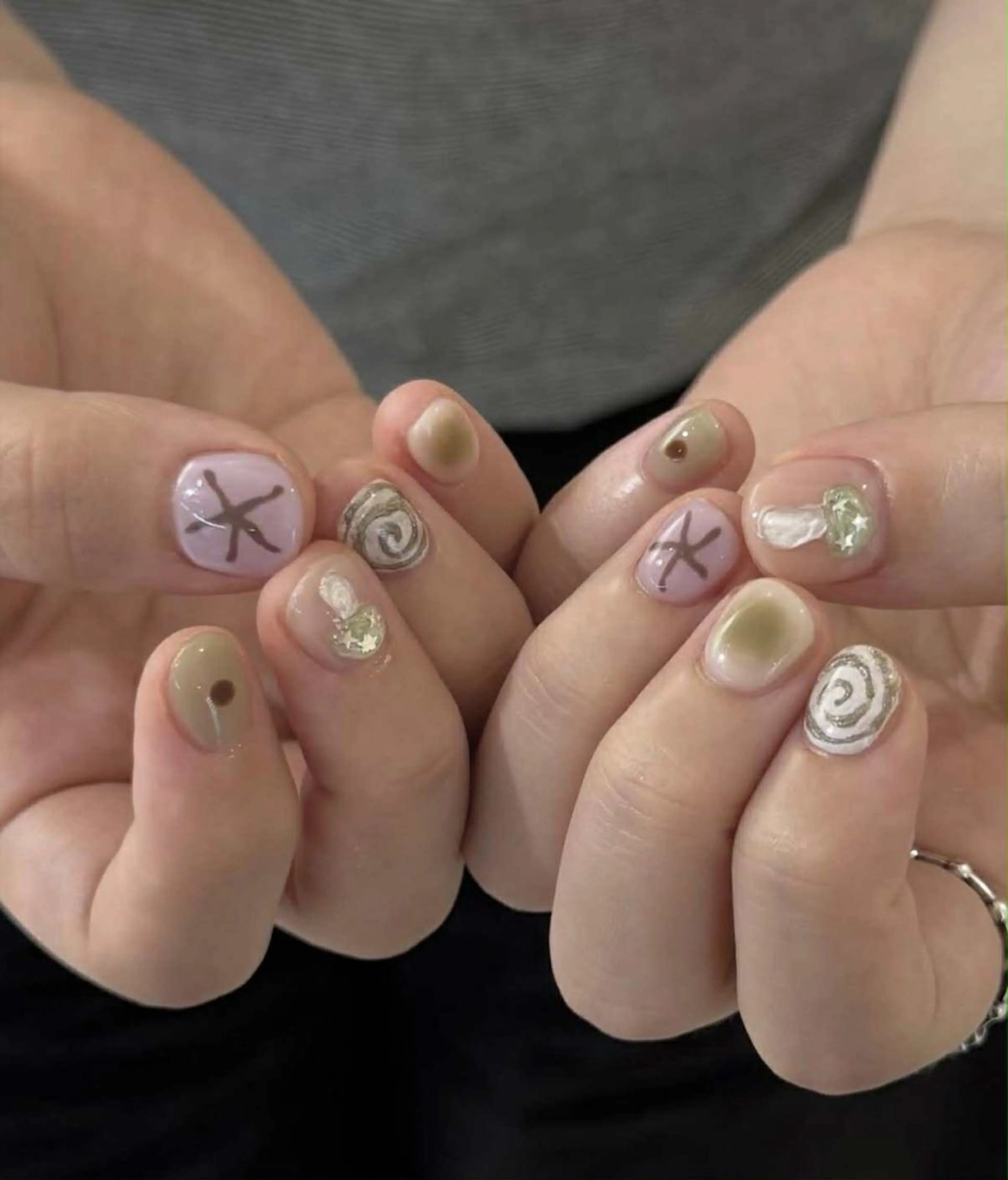 ネイル アートネイル フラワーネイル フレンチネイル ジェルネイル グラデーション ハンドネイル Ryunail所属・ryunail shinokuboのネイルデザイン
