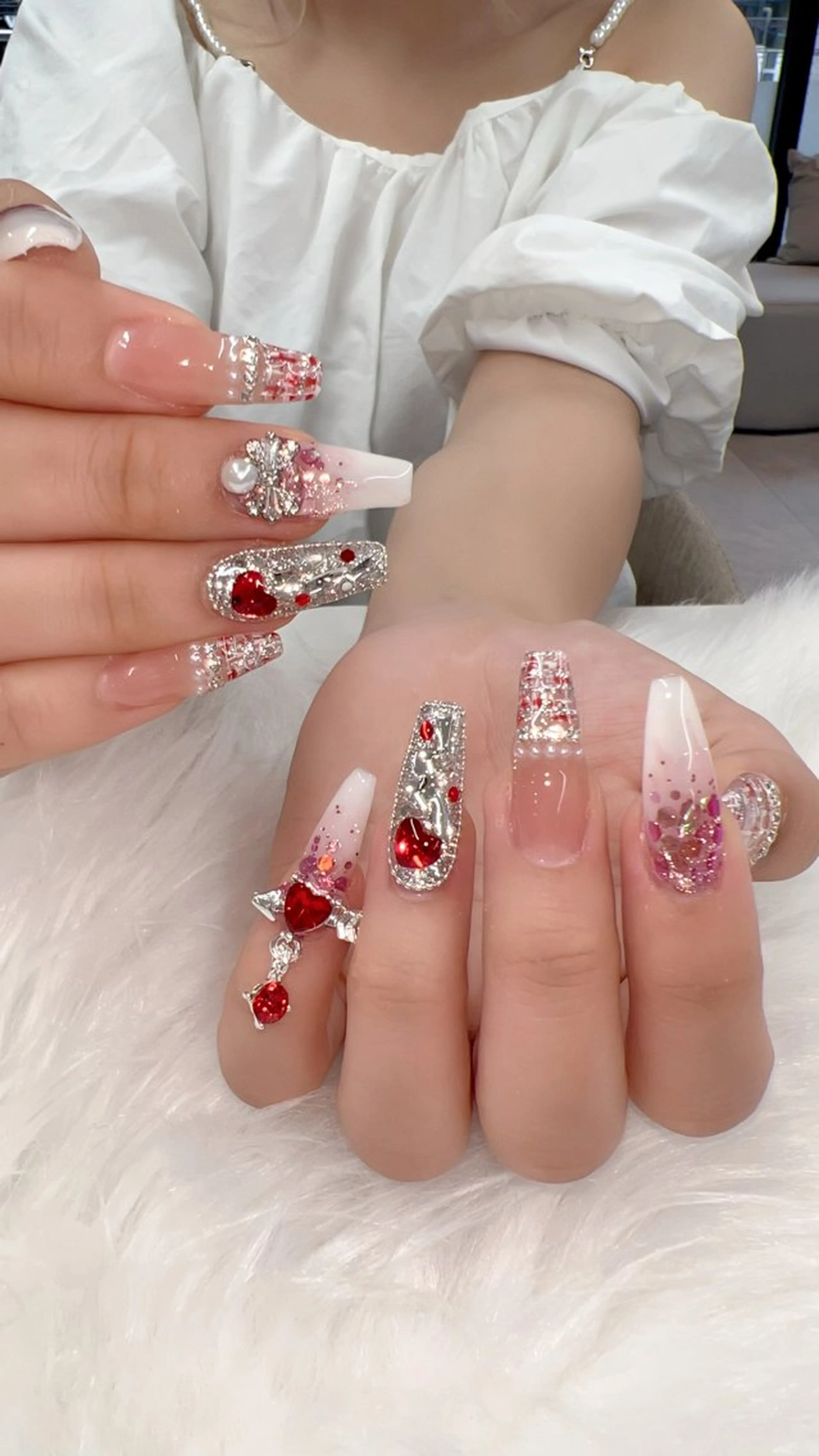 ネイル チークネイル 長さ出し フットネイル フレンチネイル ジェルネイル ハンドネイル ハンドケア Nikoネイルサロン 上野店のネイルデザイン