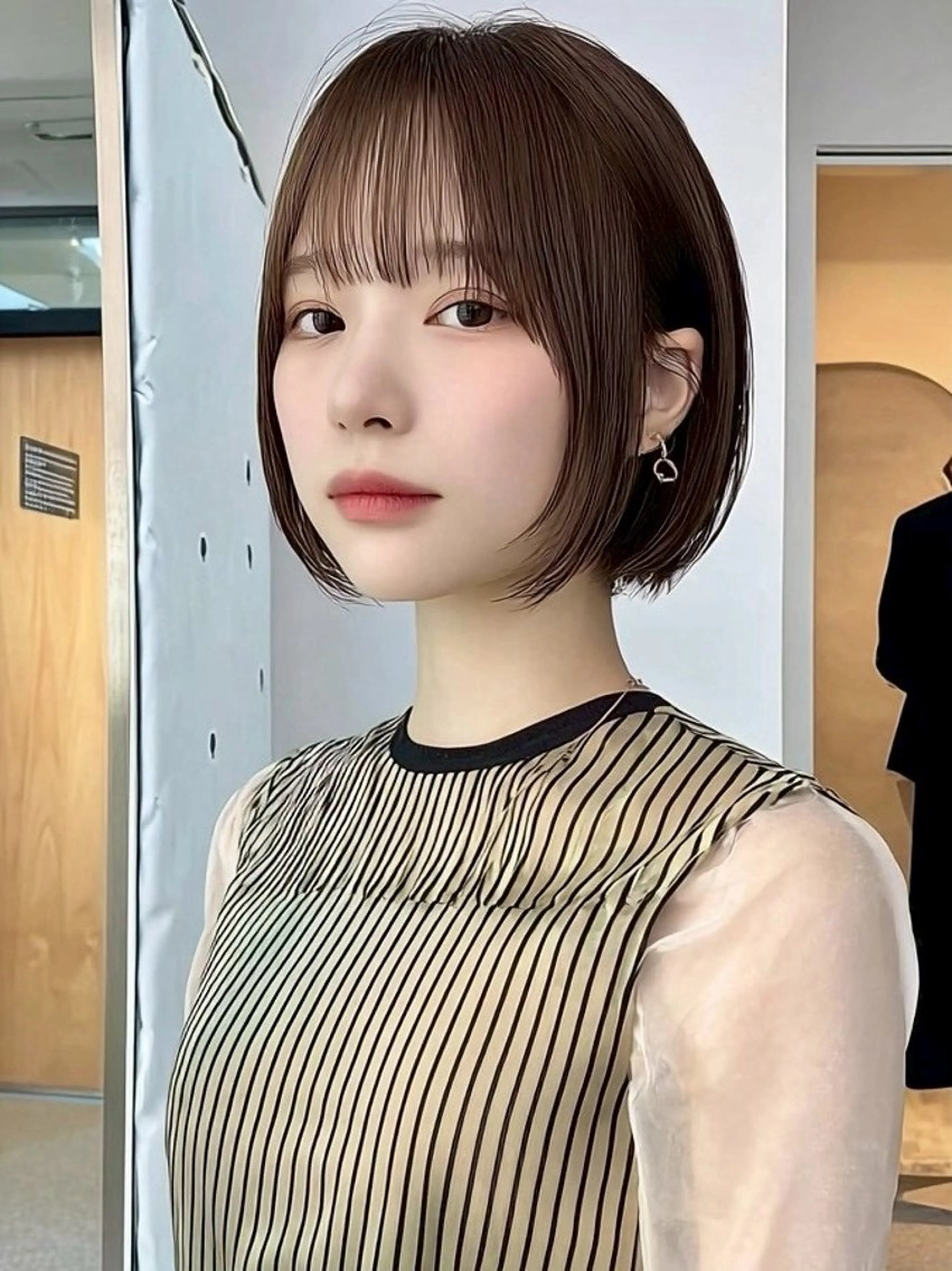 ショート カット 縮毛矯正 水町 幸基のヘアスタイル