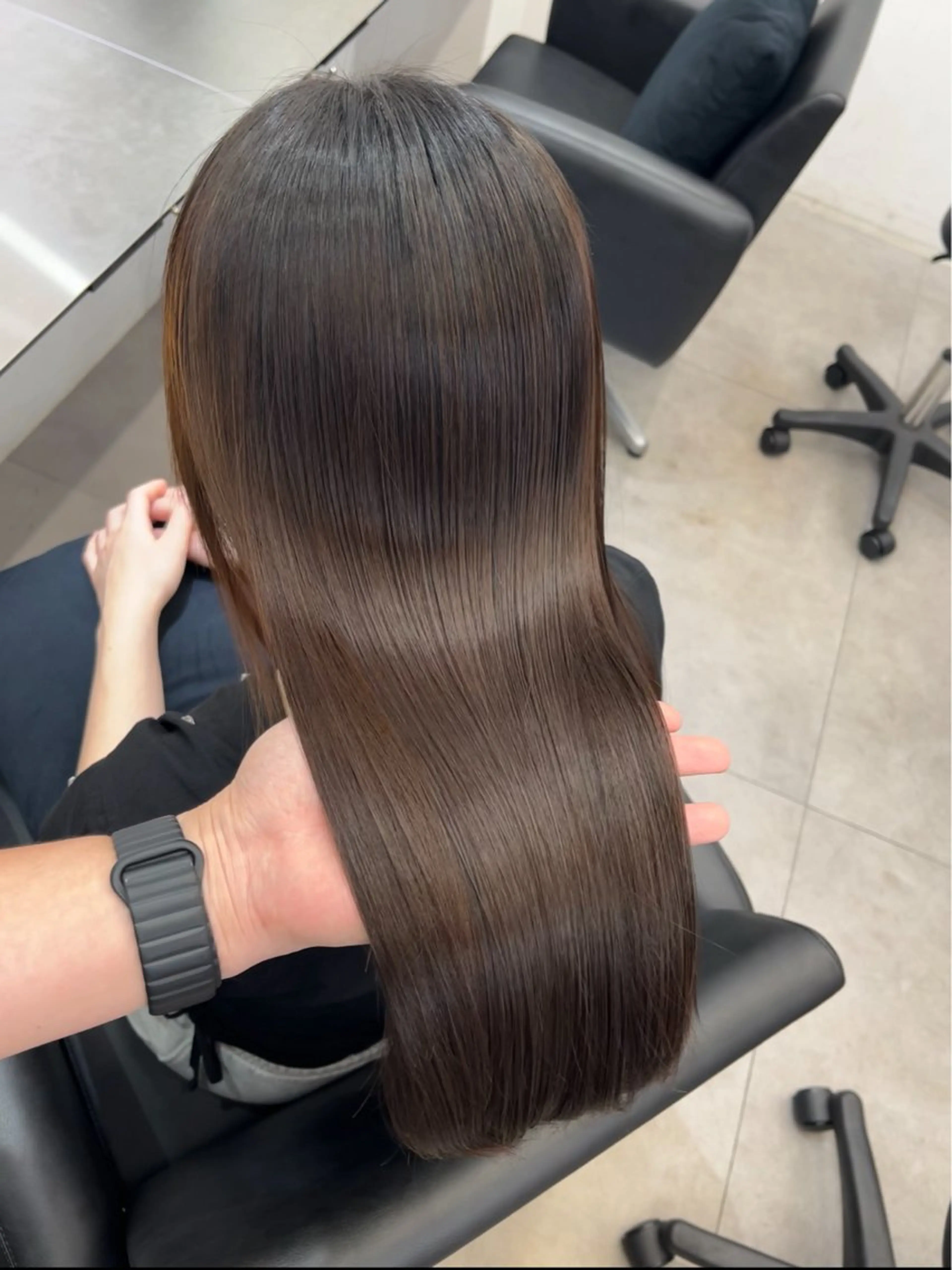 ロング 【髪質改善】縮毛矯正 /core梅田/西尾のヘアスタイル