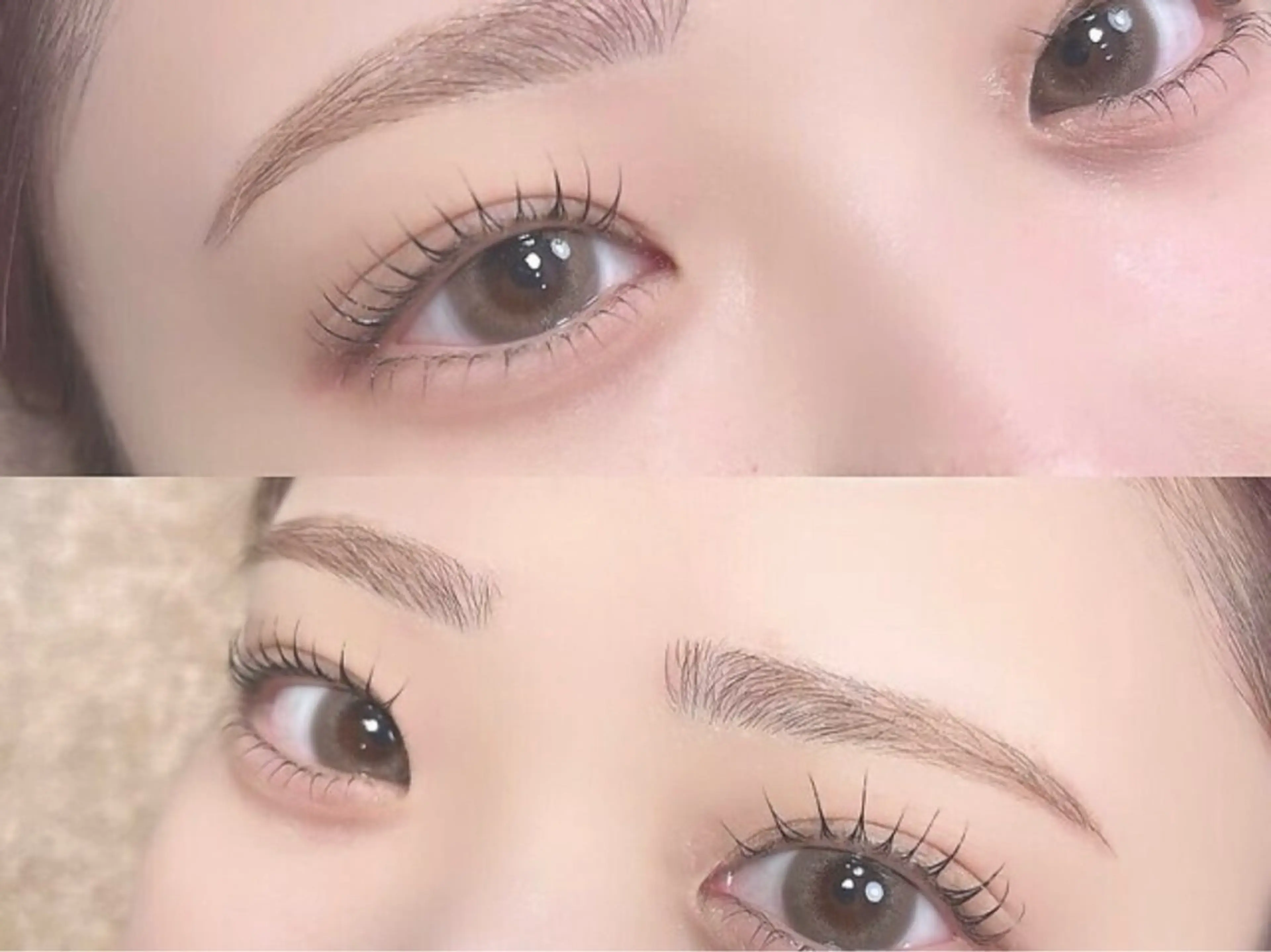 🌸SET割🌸【人気No.2/お得】眉毛パーマ wax付（メイクなし）＋まつ毛パーマ ¥10,000→7,300の写真