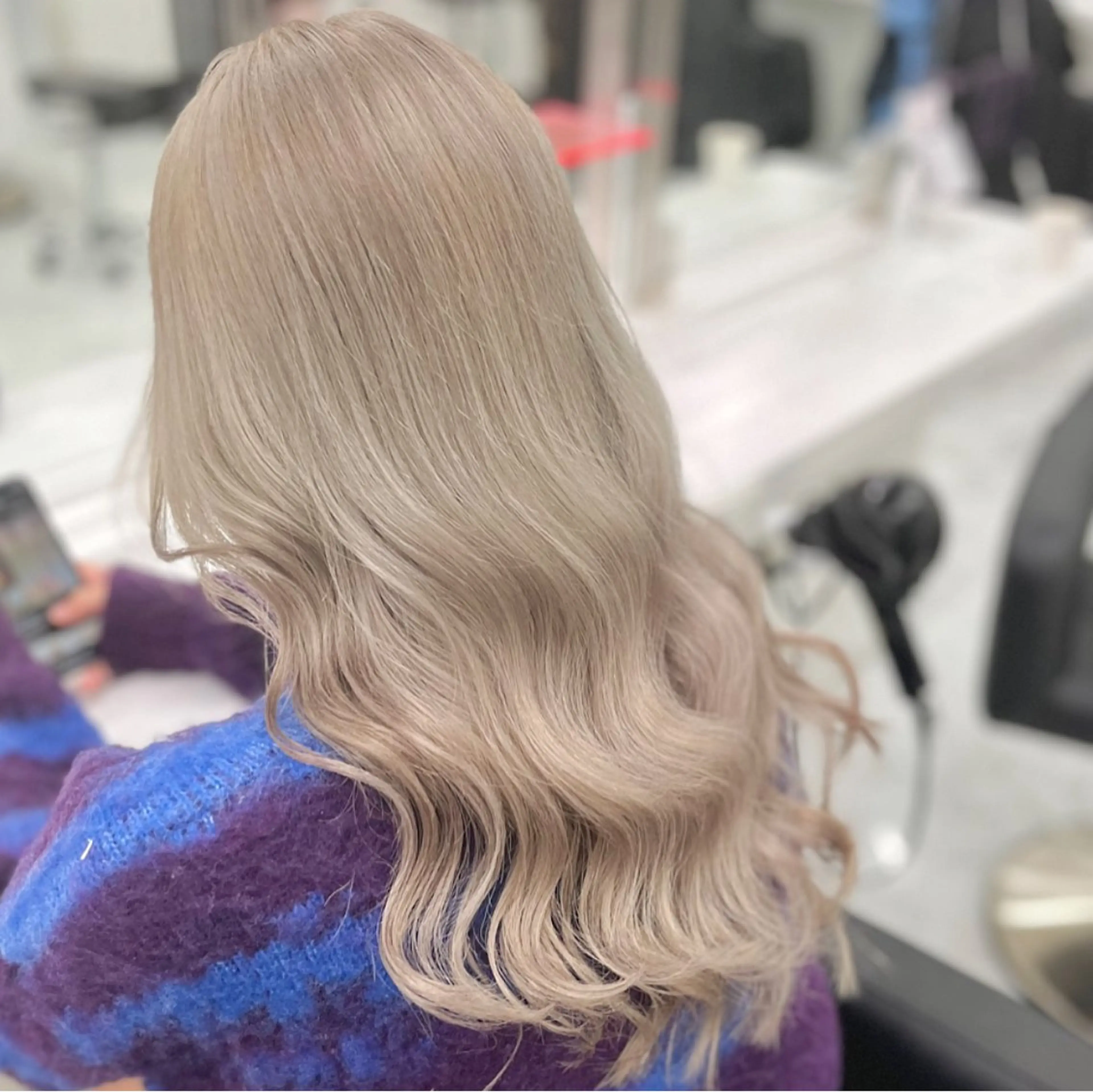 ロング カラー ヘアカラー トリートメント ヘッドスパ 🫧‪モテ髪の達人 🫧‪ハルカ💞のヘアスタイル