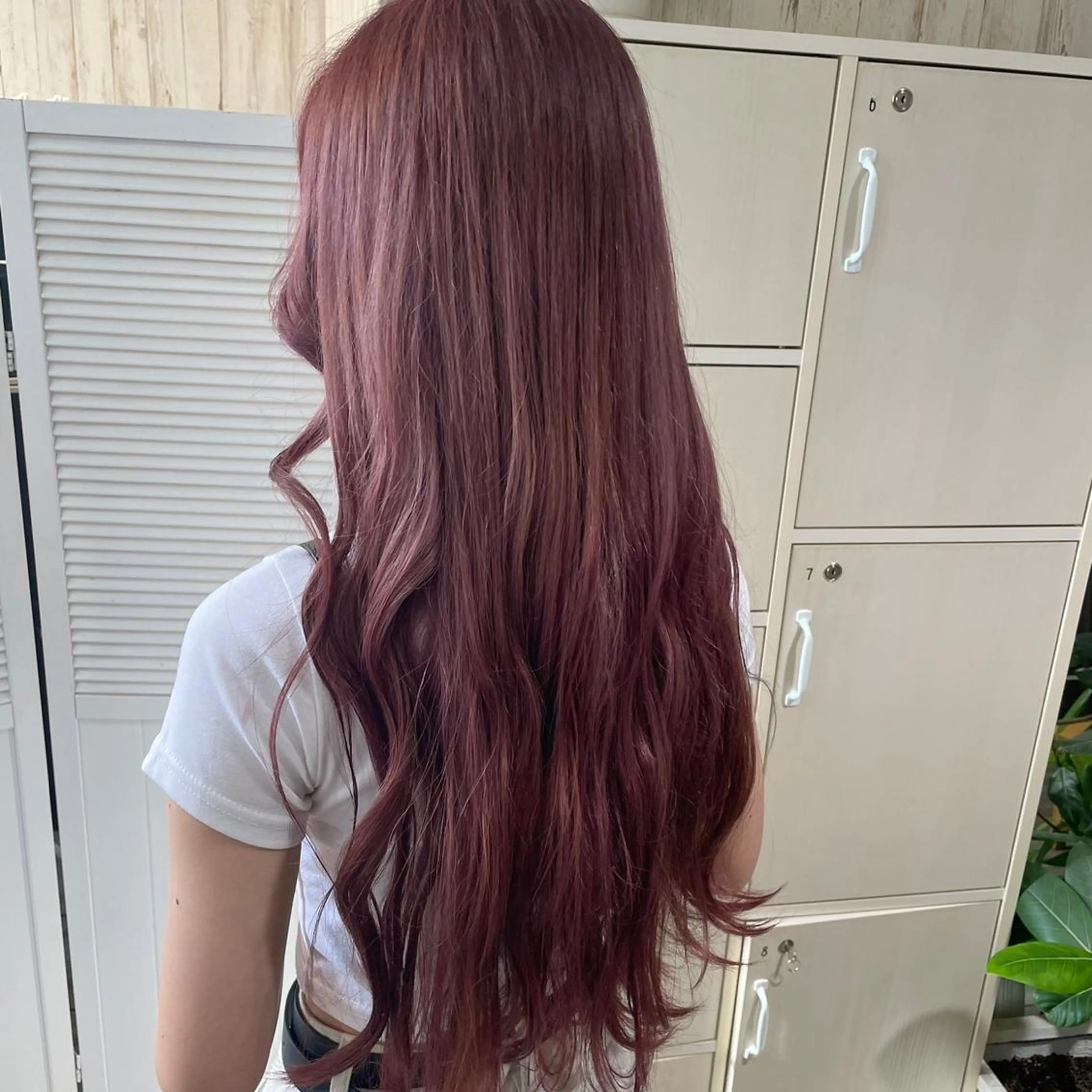 ロング ピンクラベンダー ヘアカラー soyon心斎橋所属・♡透明感/艶カラー/ M a I ♡のヘアスタイル