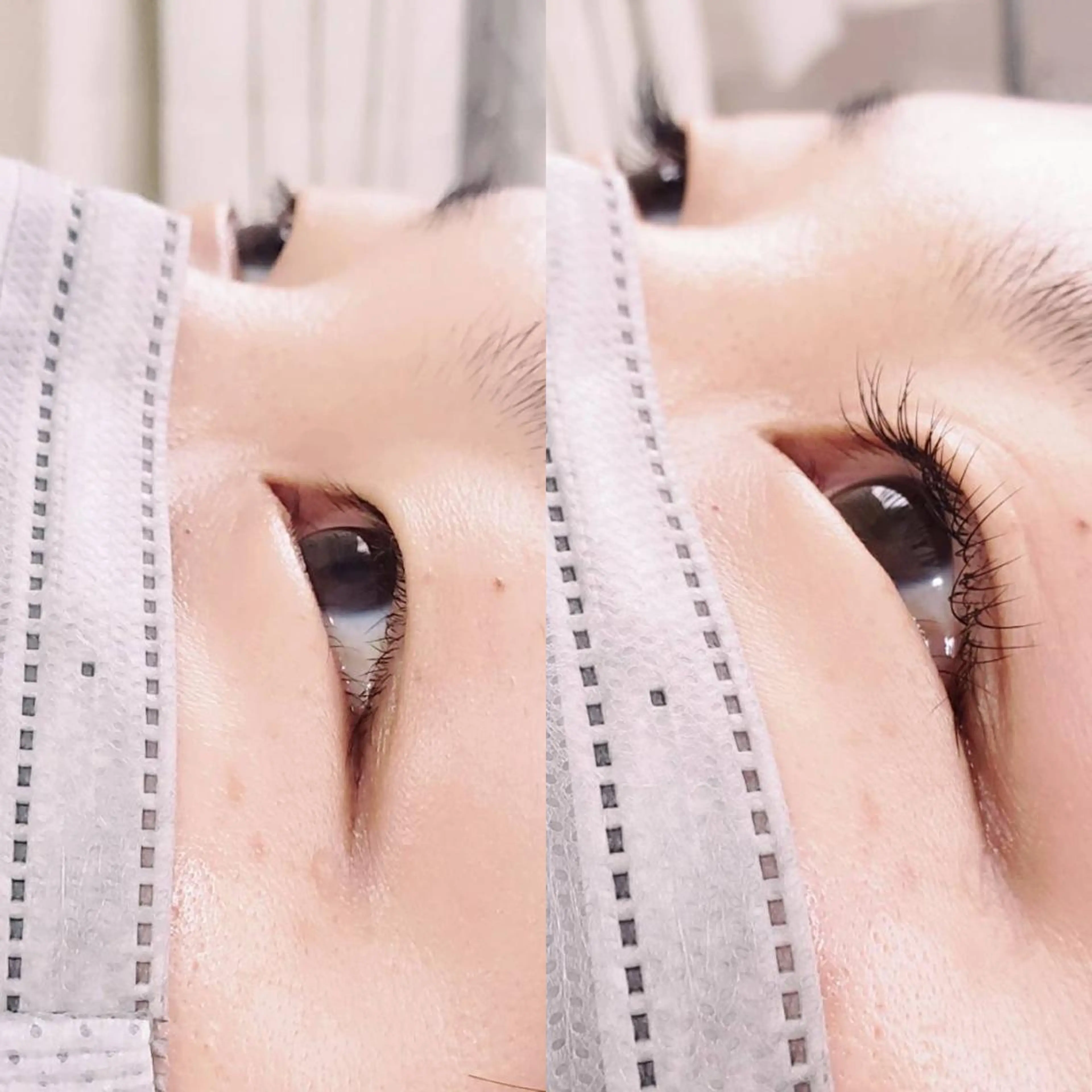 まつ毛エクステ オフなし80本　コーティング付きの写真