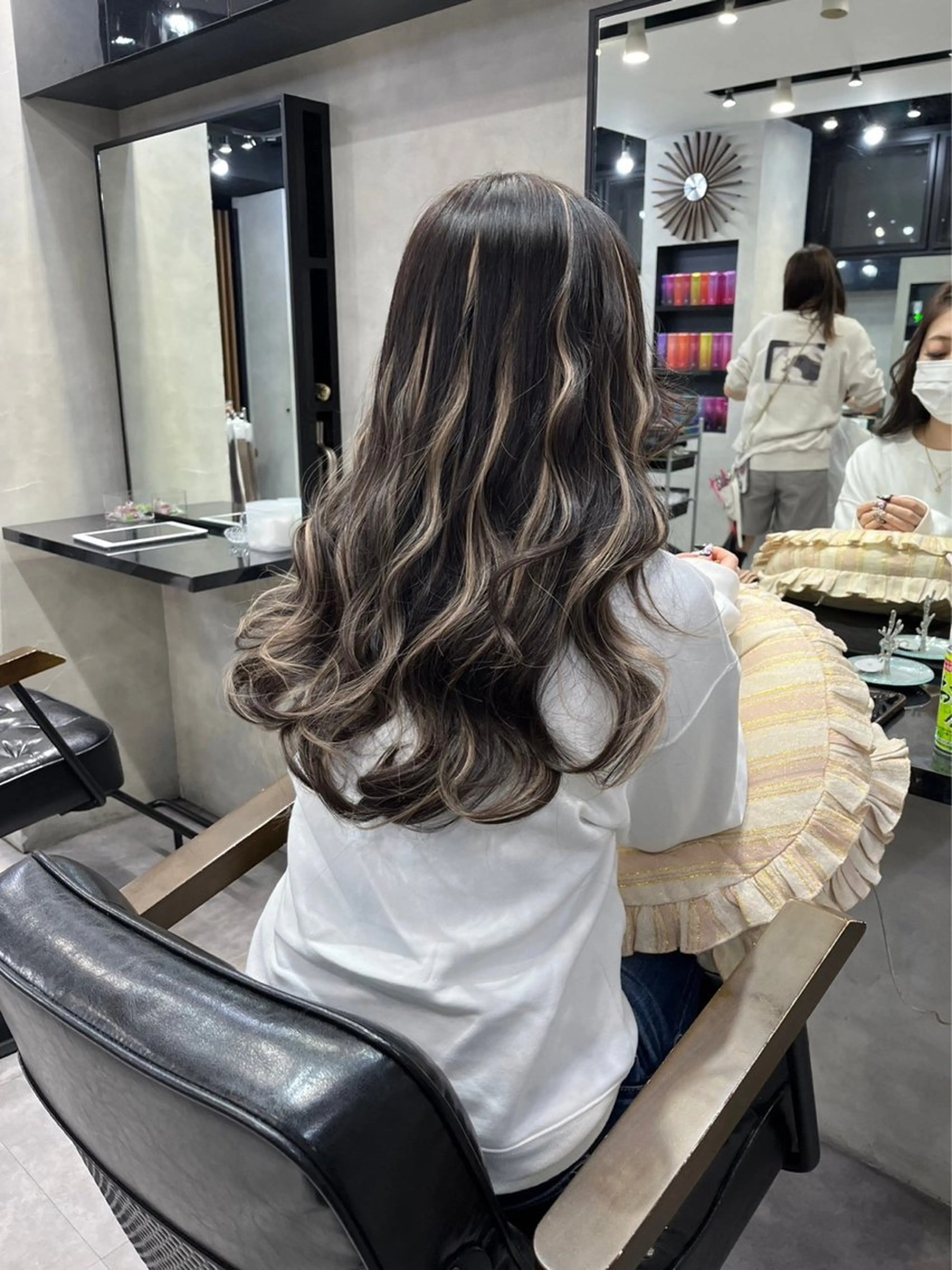 セミロング ピンクブラウン パープルカラー エクステ 髪質改善 美髪量産/髪質改善 🖤RYUSEI🖤のヘアスタイル