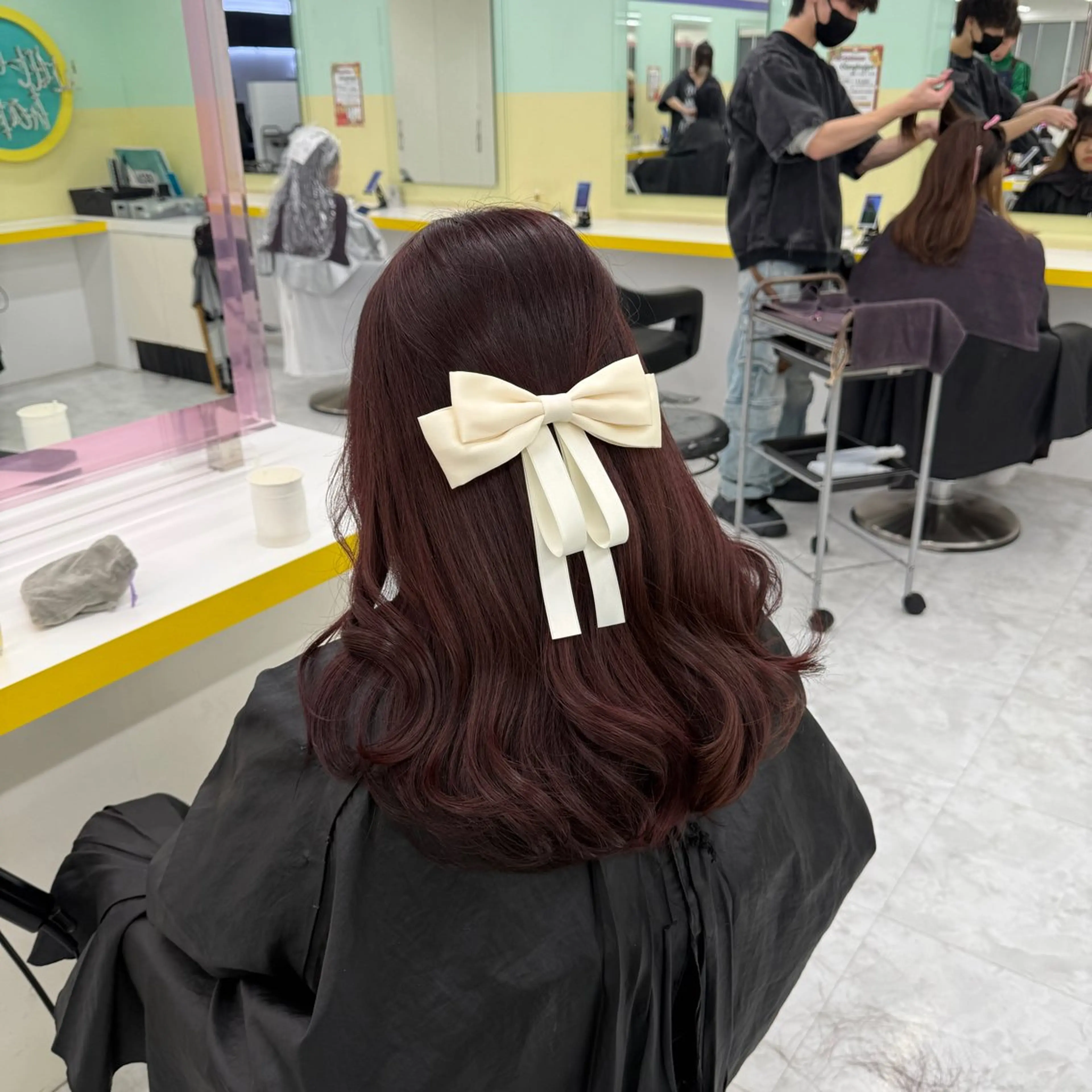 ロング カラー ヘアアレンジ ヘアカラー トリートメント ヘアセット 🎀Girly艶髪 暖色🎀Harukaのヘアスタイル