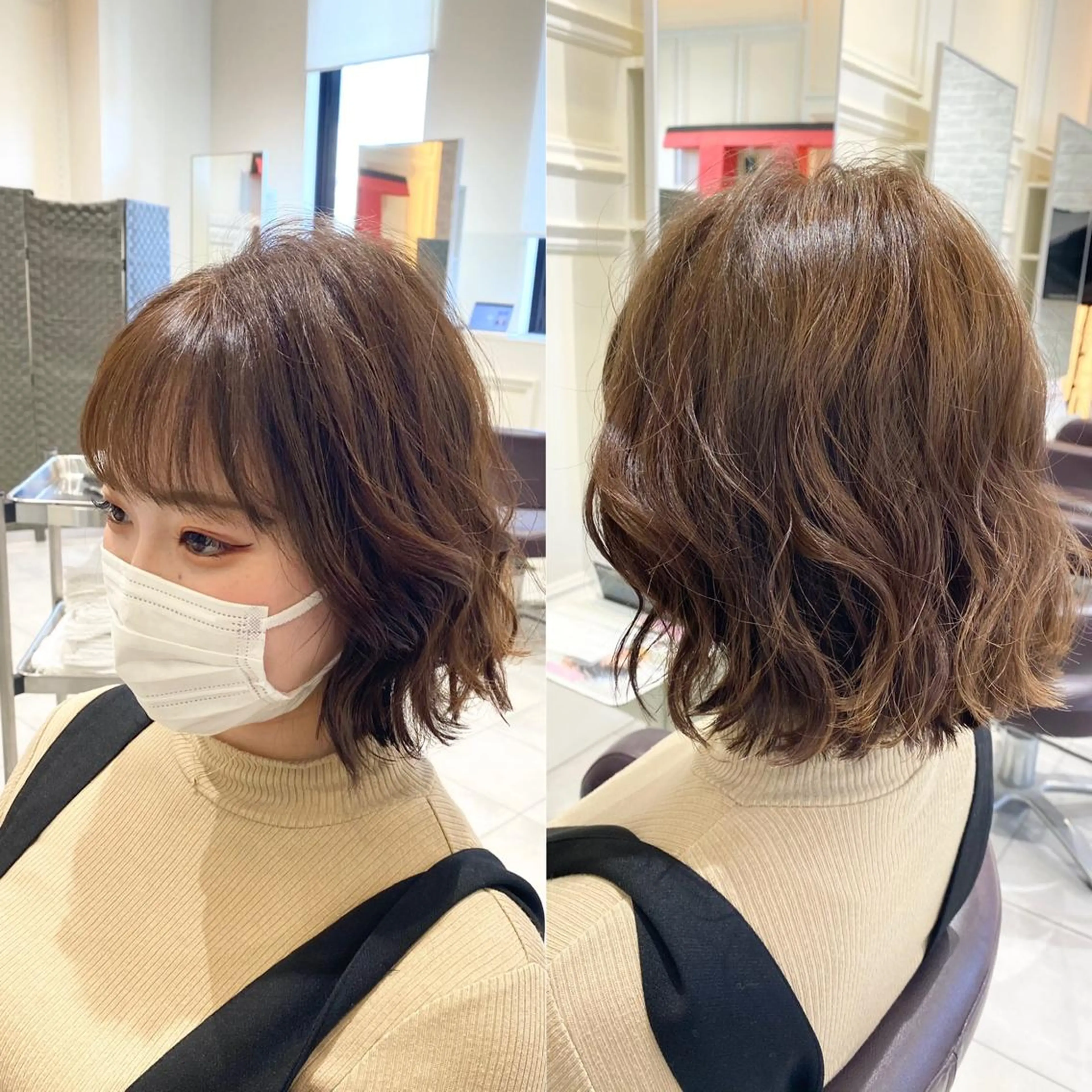 ショート カット ヘアカラー トリートメント 暗髪透明感カラー/ インナー/小島良太のヘアスタイル