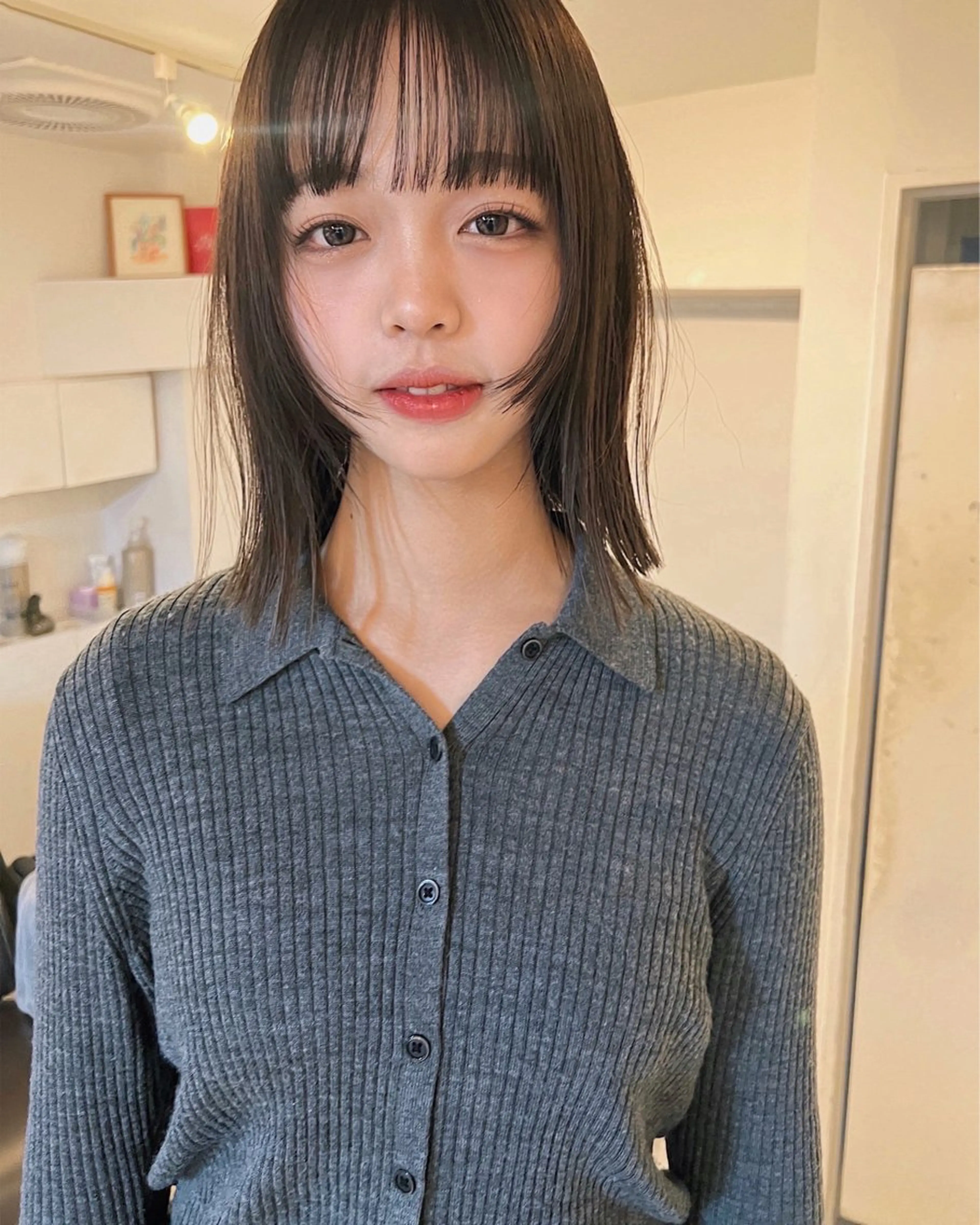 カラー 透明感カラー グレージュ ボブ カット ヘアカラー トリートメント ボブ/艶髪カラー Fukaのヘアスタイル